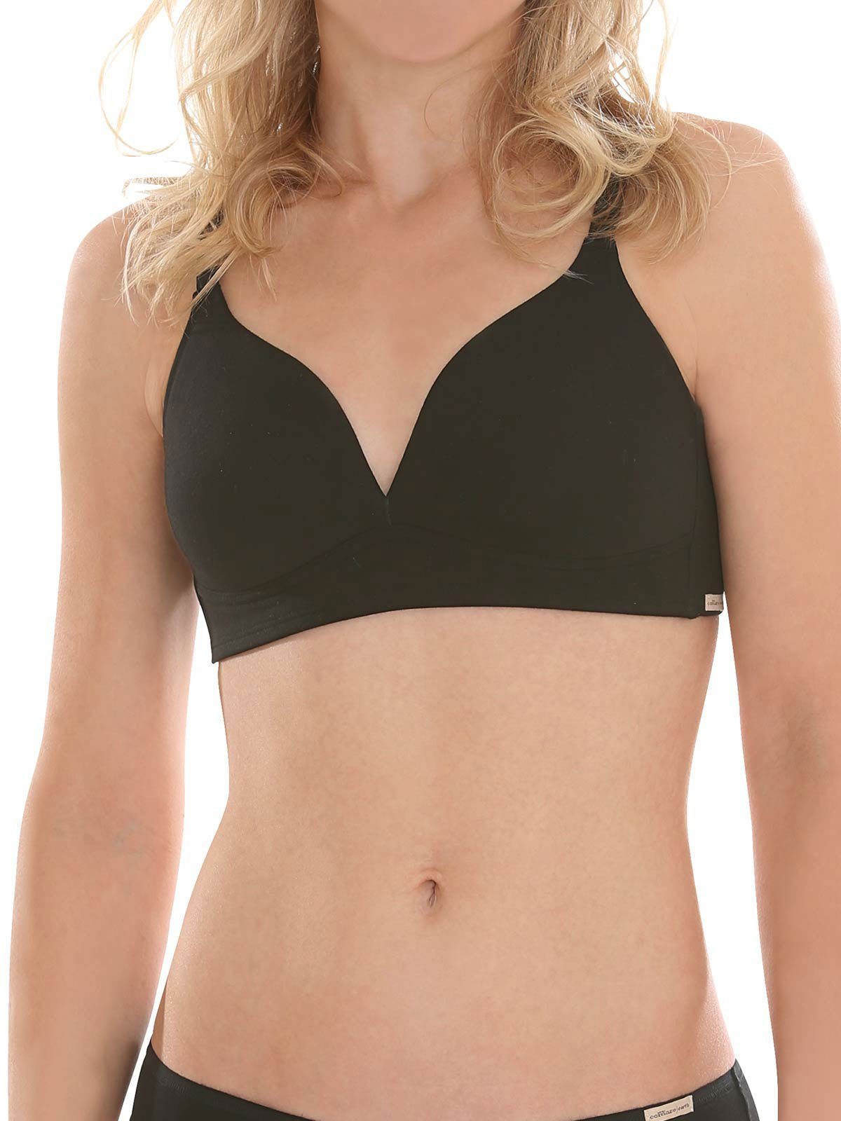 COMAZO Soft-BH Damen Spacer BH ohne Bügel (Stück, 1-tlg) Vegan