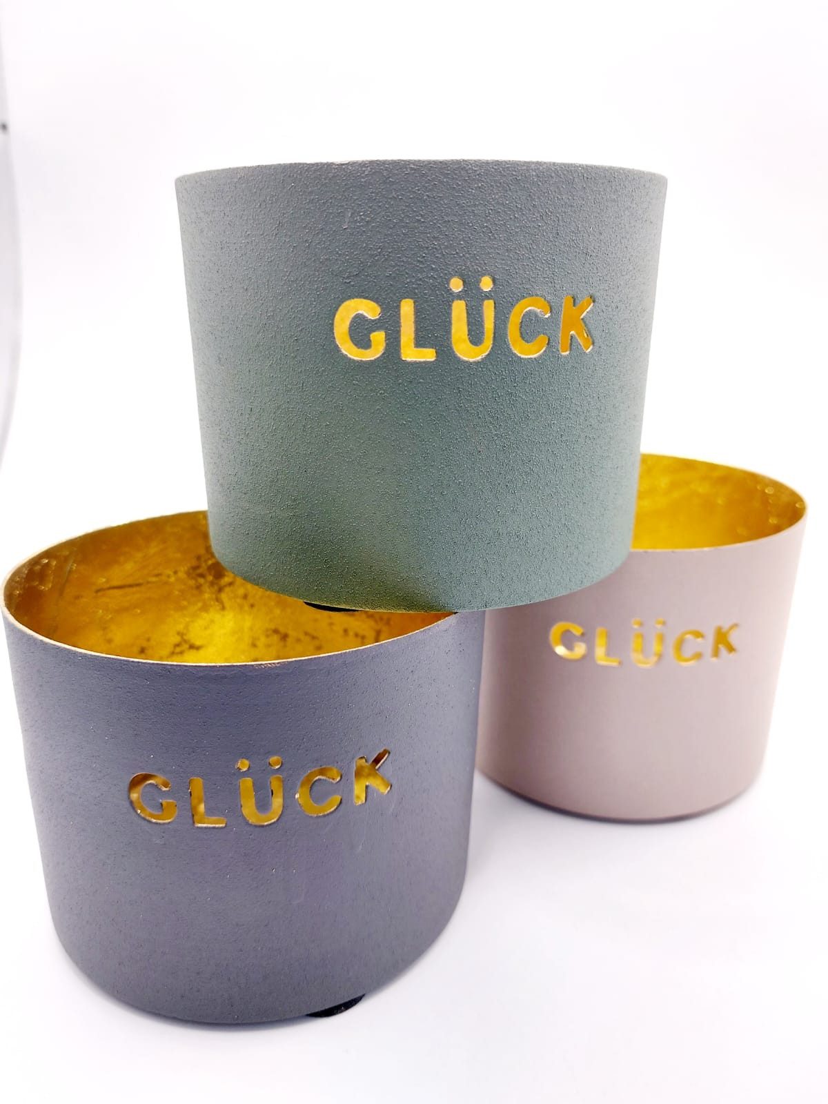 meytrade Windlicht Teelicht Glück Übertopf für Kerzen oder Pfanzen Glücksli günstig online kaufen