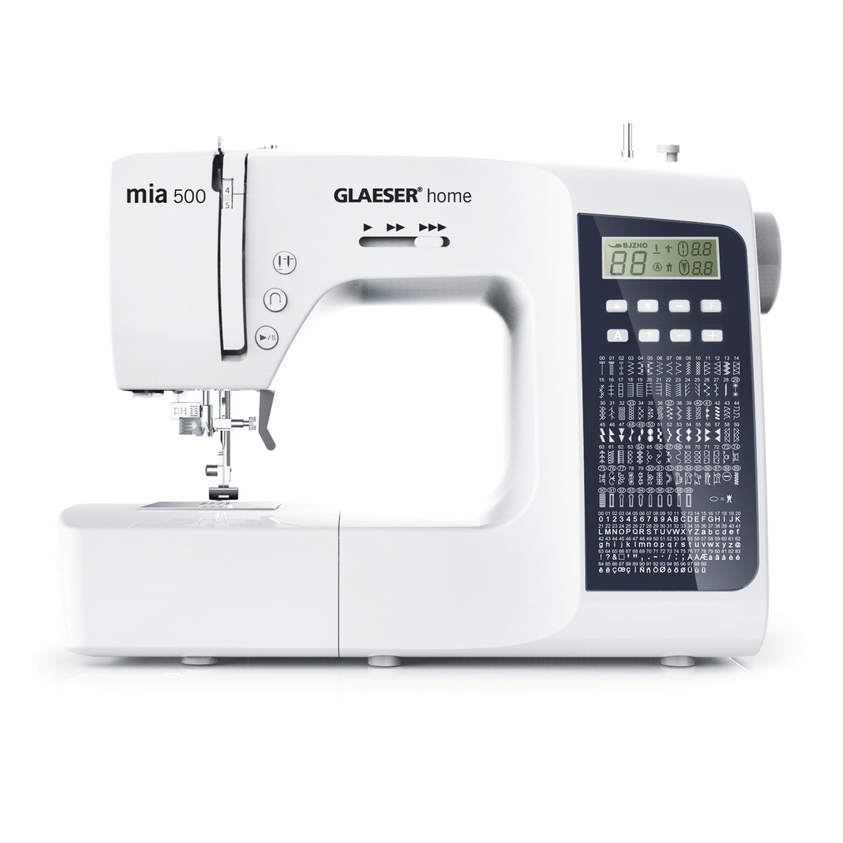 GLAESER home Nähmaschine Digitale Nähmaschine GLAESER® home mia 500, 300 Programme