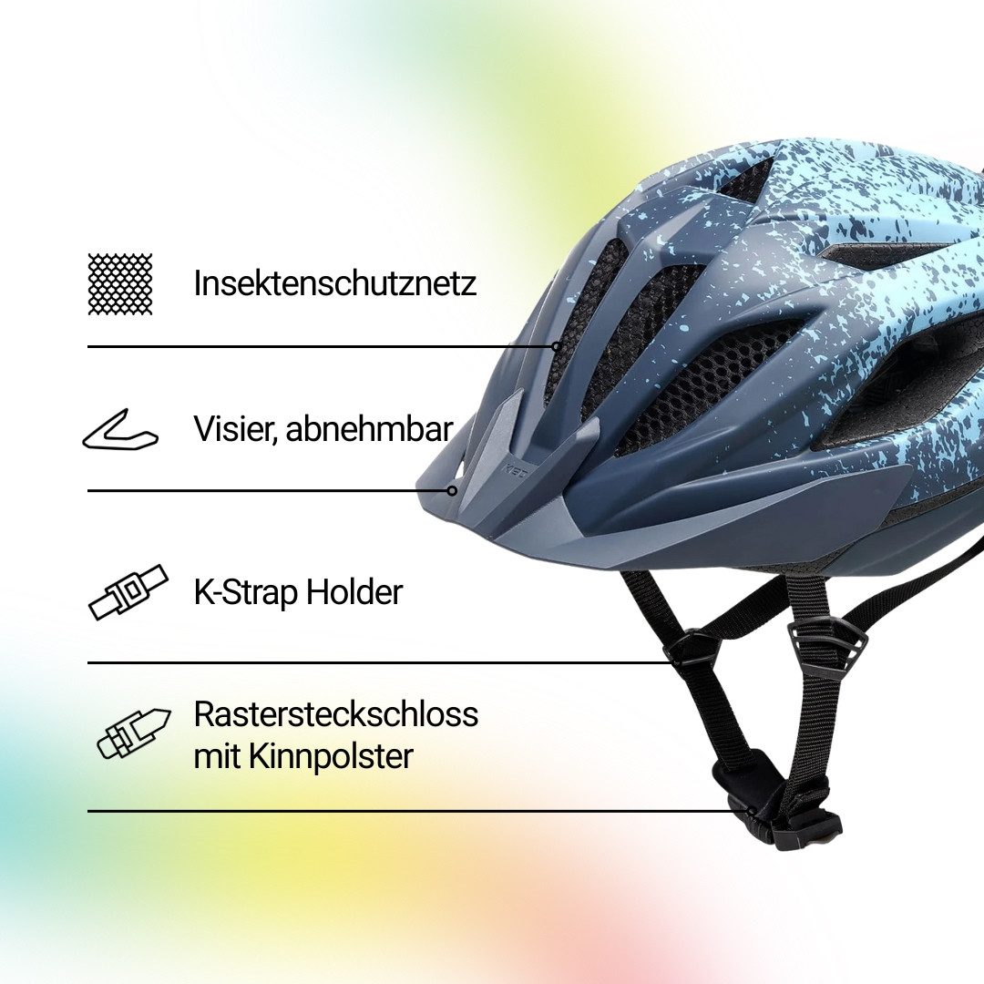 KED Fahrradhelm Street Jr Pro Kinder- und Jugend-Fahrradhelm, Made in Germany, Maxshell-Technologie, K-FIT Anpassung