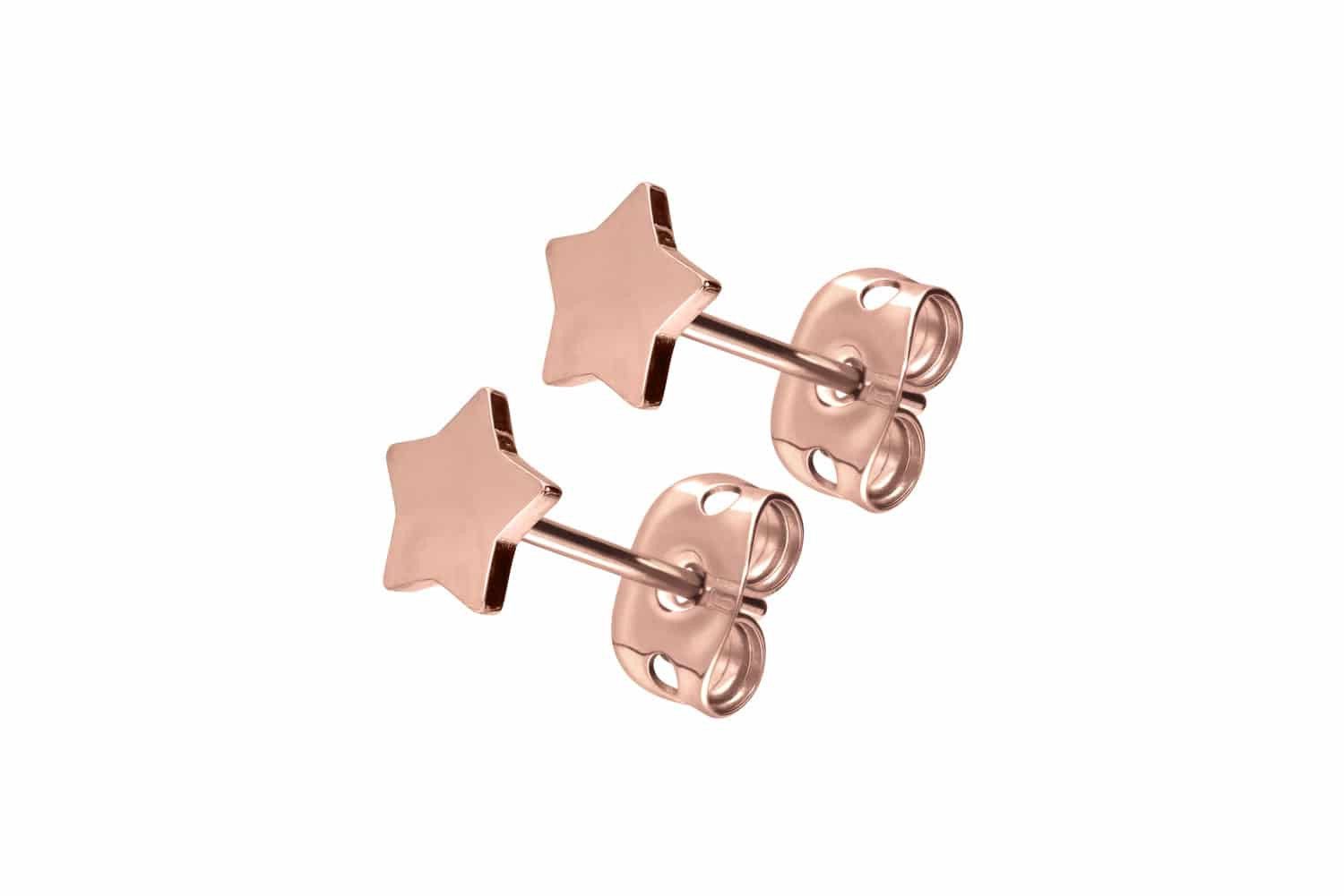 PIERCINGLINE Single-Ohrstecker Titan Ohrstecker STERN (Ohrstecker günstig online kaufen