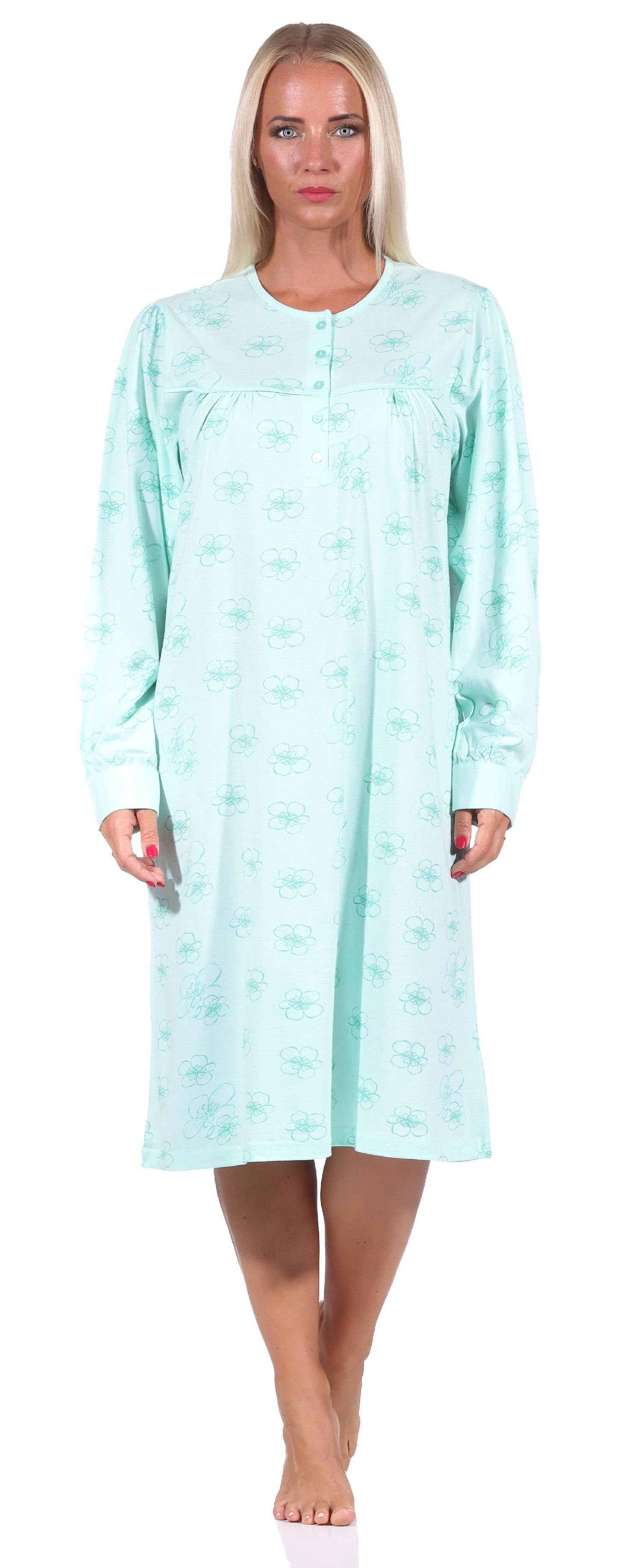 Normann Nachthemd »Elegantes frauliches Damen Nachthemd,105 cm Länge,  Knopfleiste am Hals - 212 314 90 314« online kaufen | OTTO