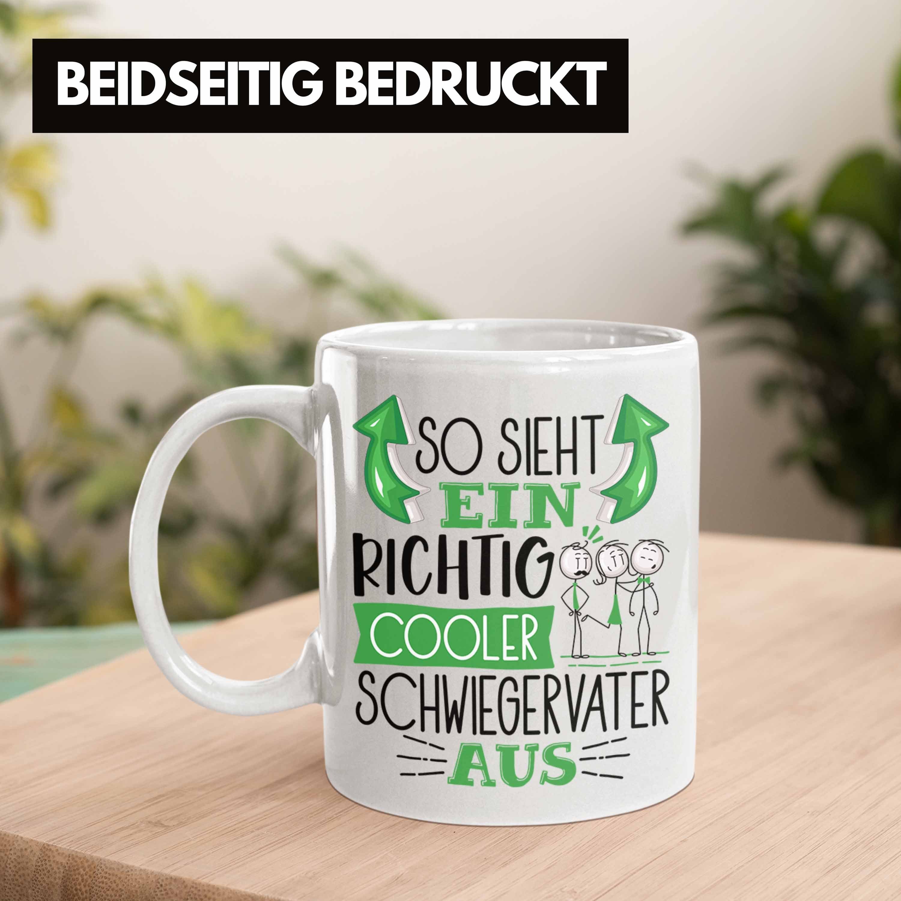 Weiss Schwiegervater Ein Trendation RIchtig Cooler Schwiegerva Tasse Sieht Tasse So Geschenk