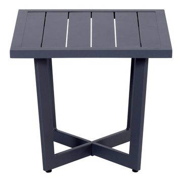 GMD Living Gartentisch IVY (moderner Beistelltisch zum ergänzen eines Loungen-Sets oder Sessel), 47,5 x 47,5 x H42 cm, aus Aluminium
