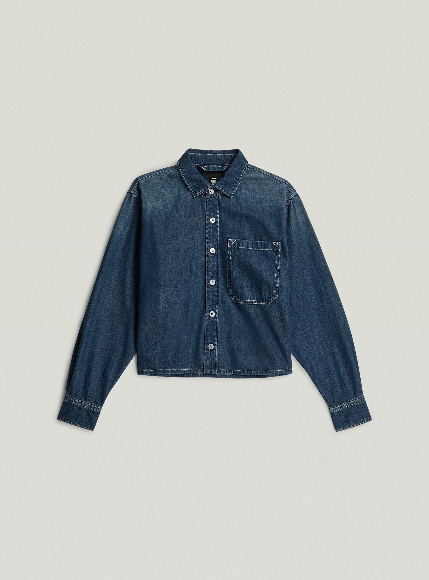 G-STAR Langarmshirt Boxy Relaxed 1-Pocket Shirt