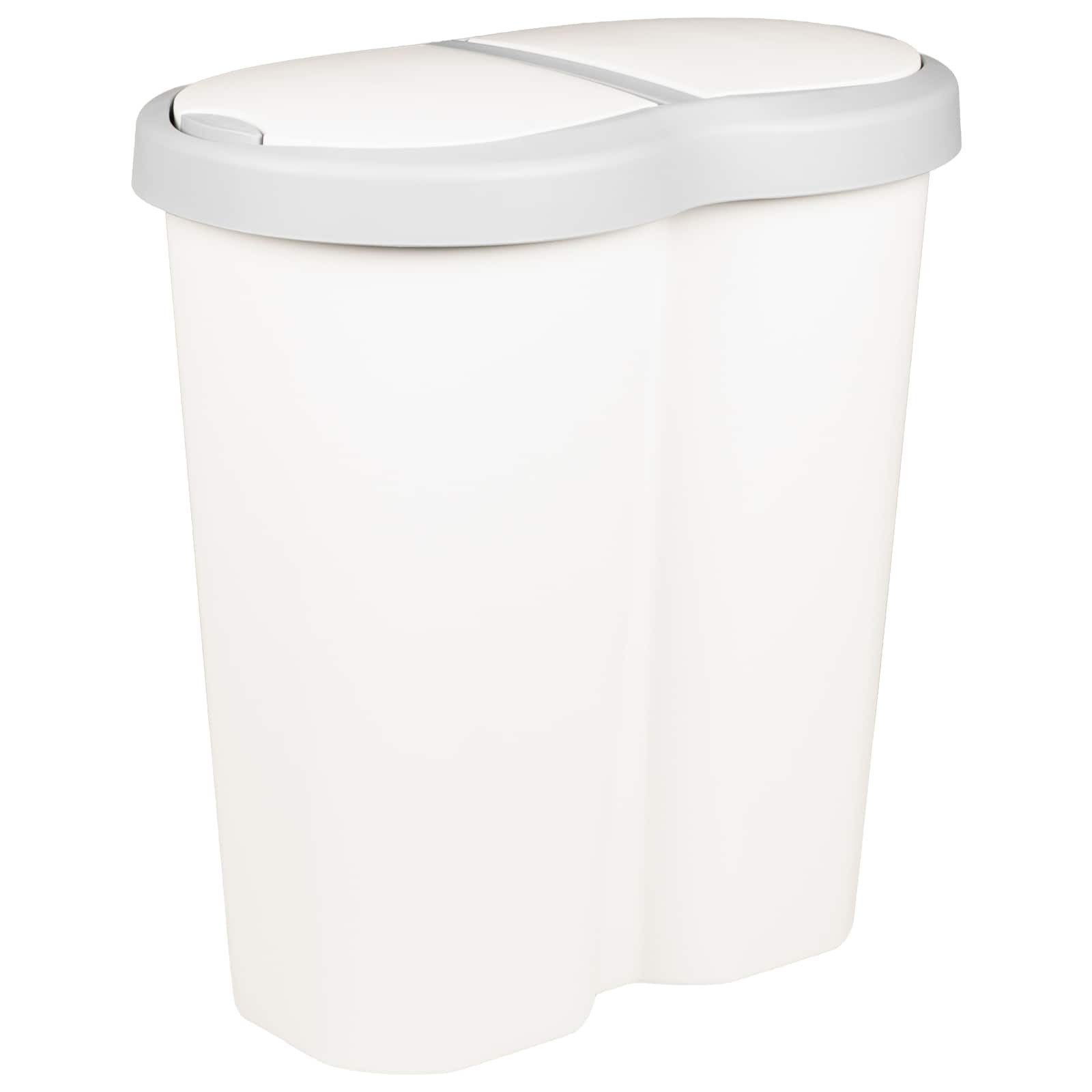 vidaXL Terrassendielen Mülltonne Weiß 48 x 30 x 51 cm PP, BxL: je 30x48 cm, (1-St)