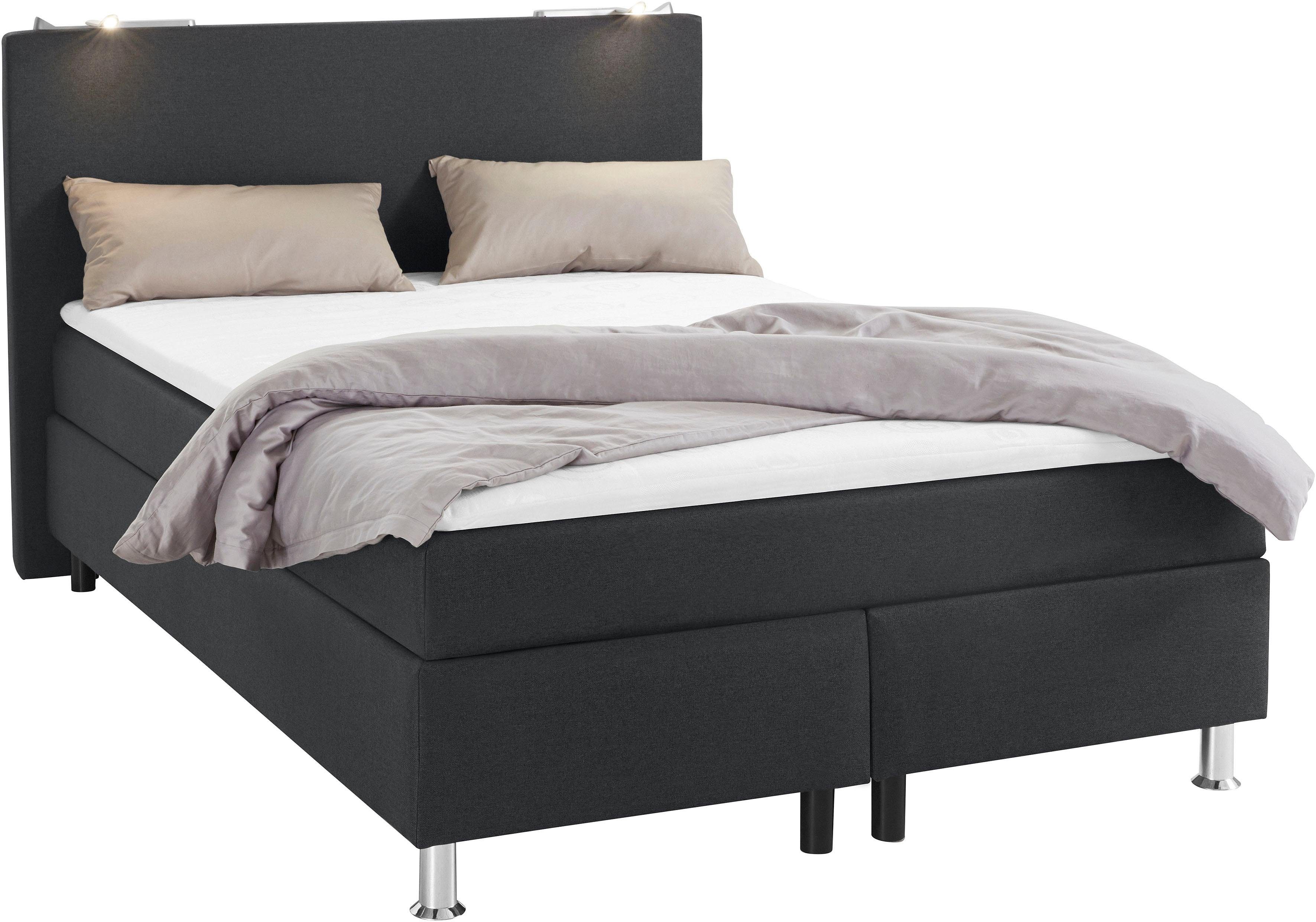 COLLECTION AB Boxspringbett, inkl. LED-Beleuchtung und Topper-Otto