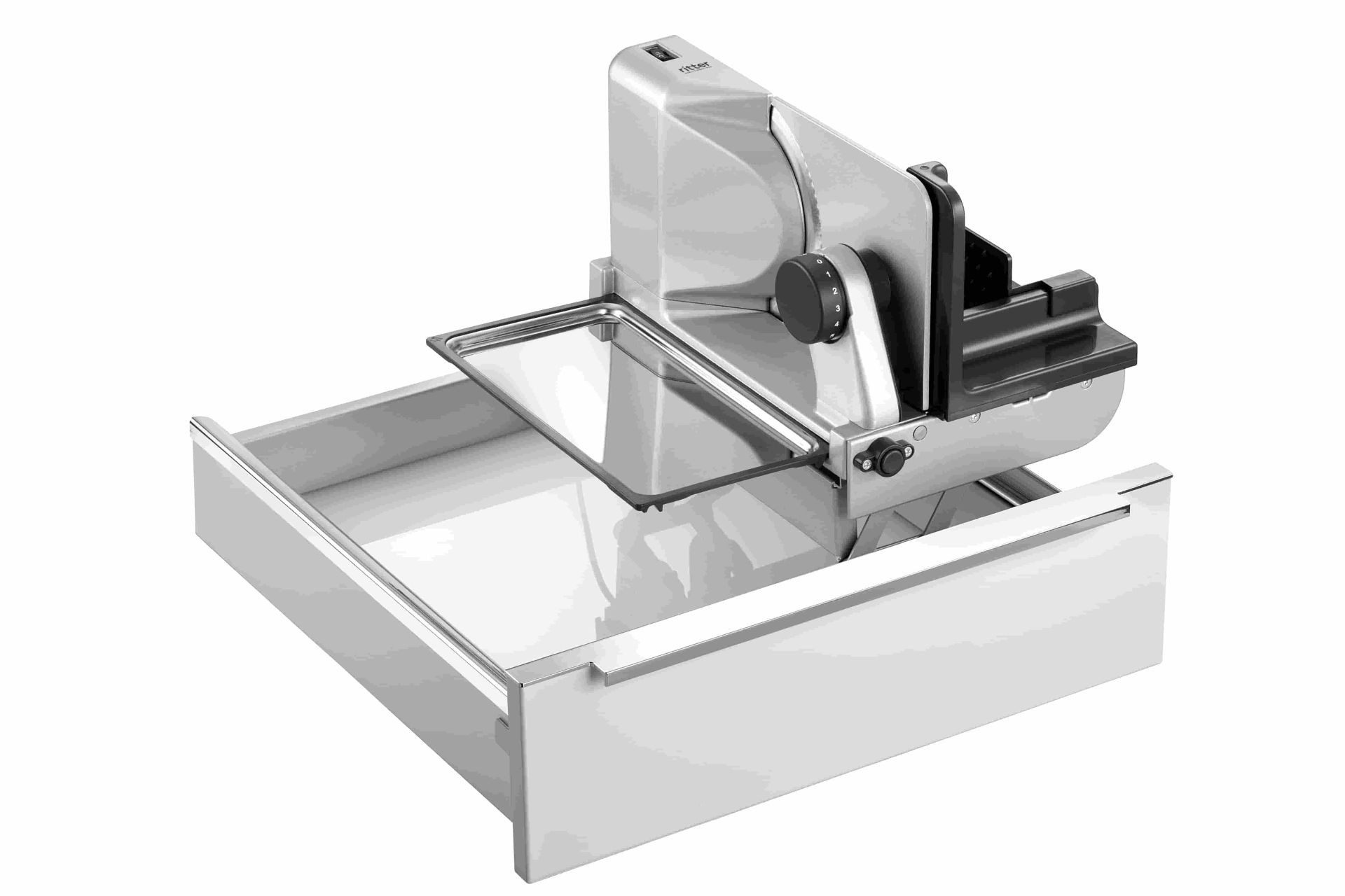 ritter Allesschneider Einbau-Allesschneider AES 62 SR silbermetallic/rechts 542000