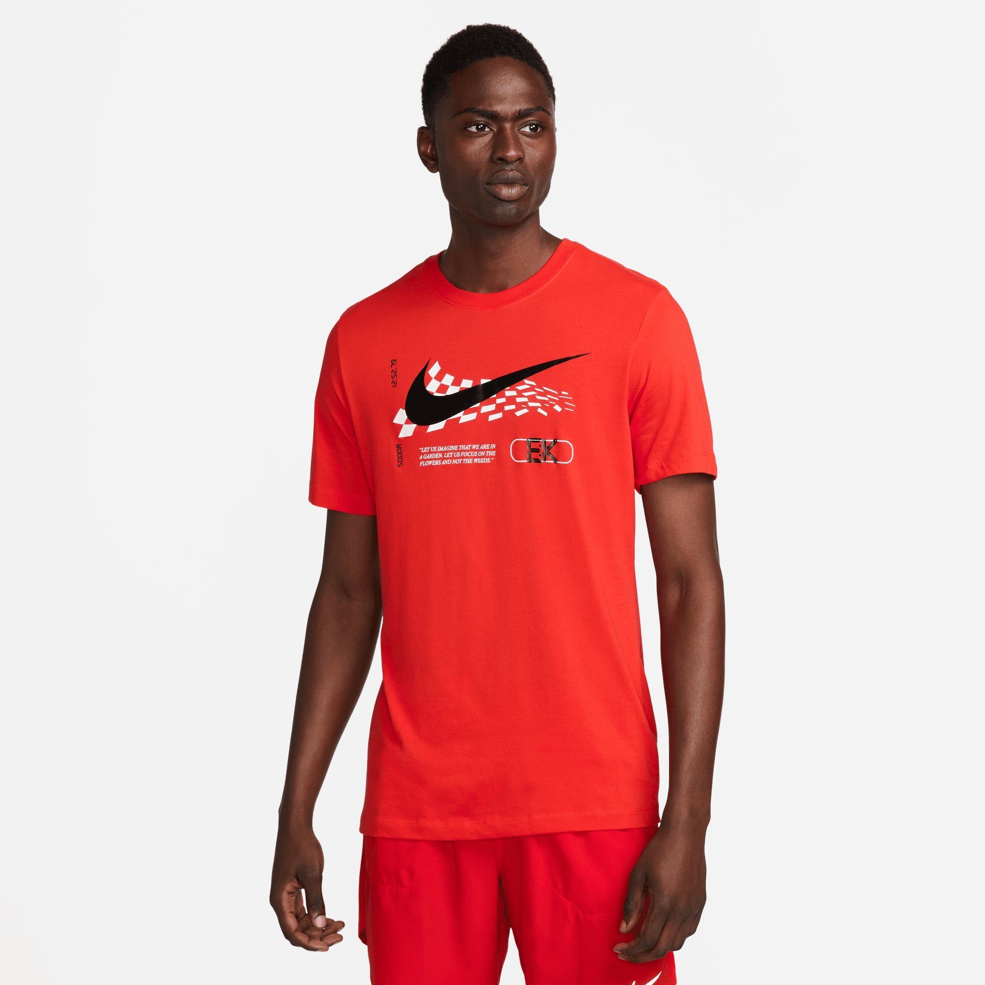 Nike Laufshirt DRI-FIT MEN'S RUNNING T-SHIRT CHILE RED