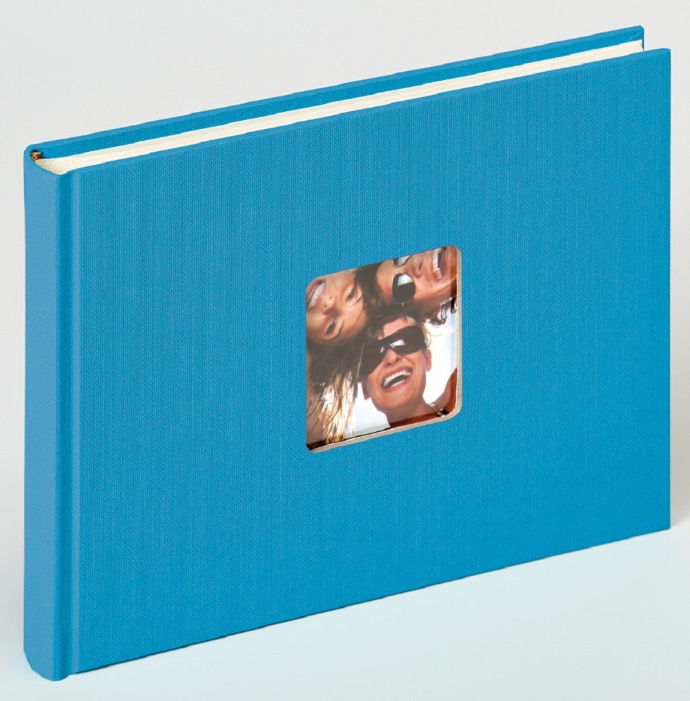 Walther Design Fotoalbum Fun 22 x 16 cm, buchgebundenes Album, Papiereinband, quadratischer Bildausschnitt