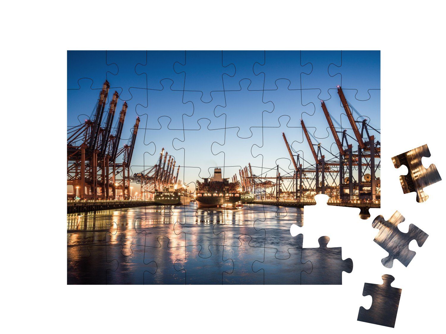 Puzzle puzzleYOU Hafen Deutschland, Hamburger Puzzleteile, puzzleYOU-Kollektionen 48 Hafen,