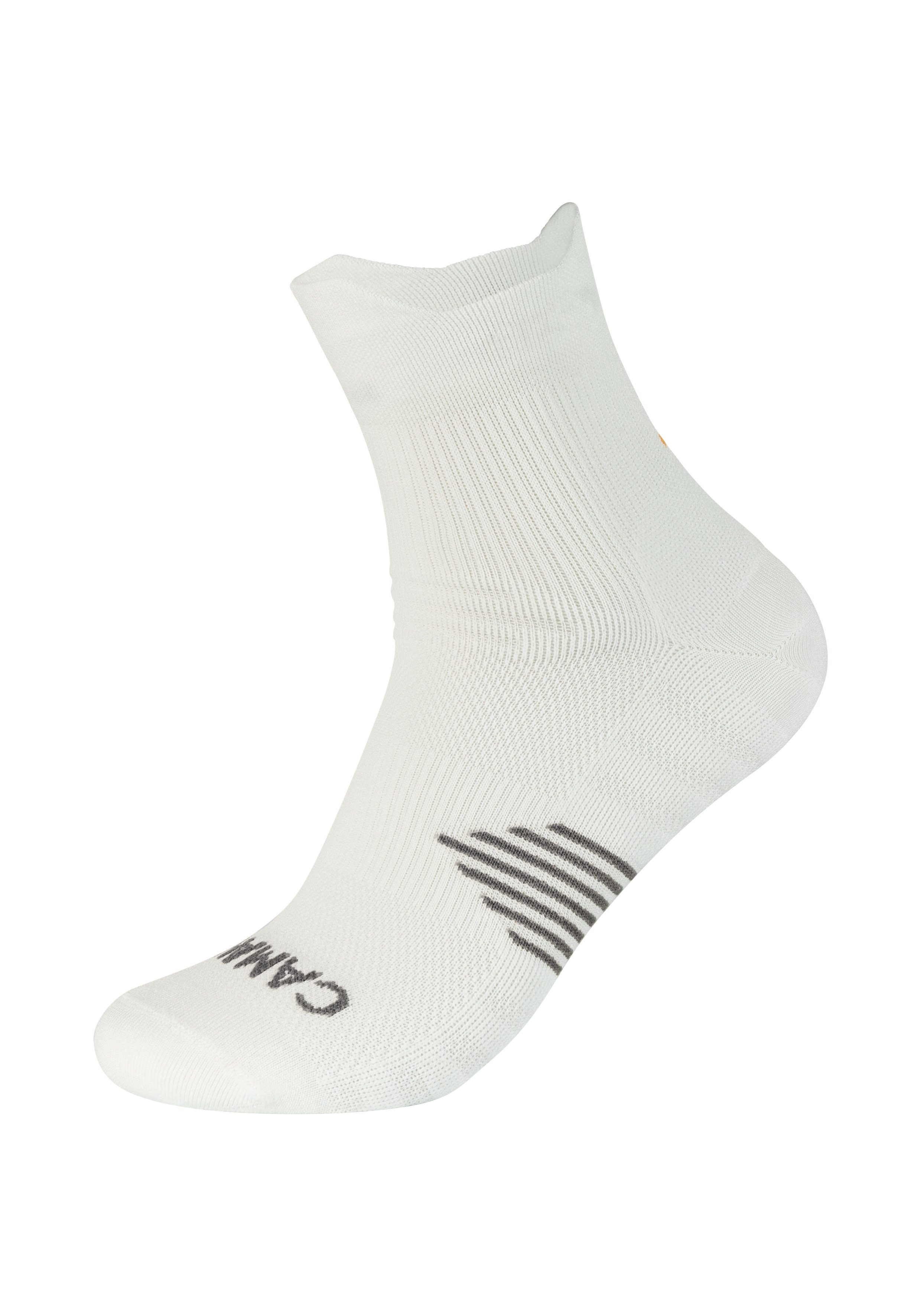 Camano Kurzsocken function (4-Paar) mit verstärkter Ferse und Spitze, Fußgewölbe-Stütze, gepolsterte Sohle