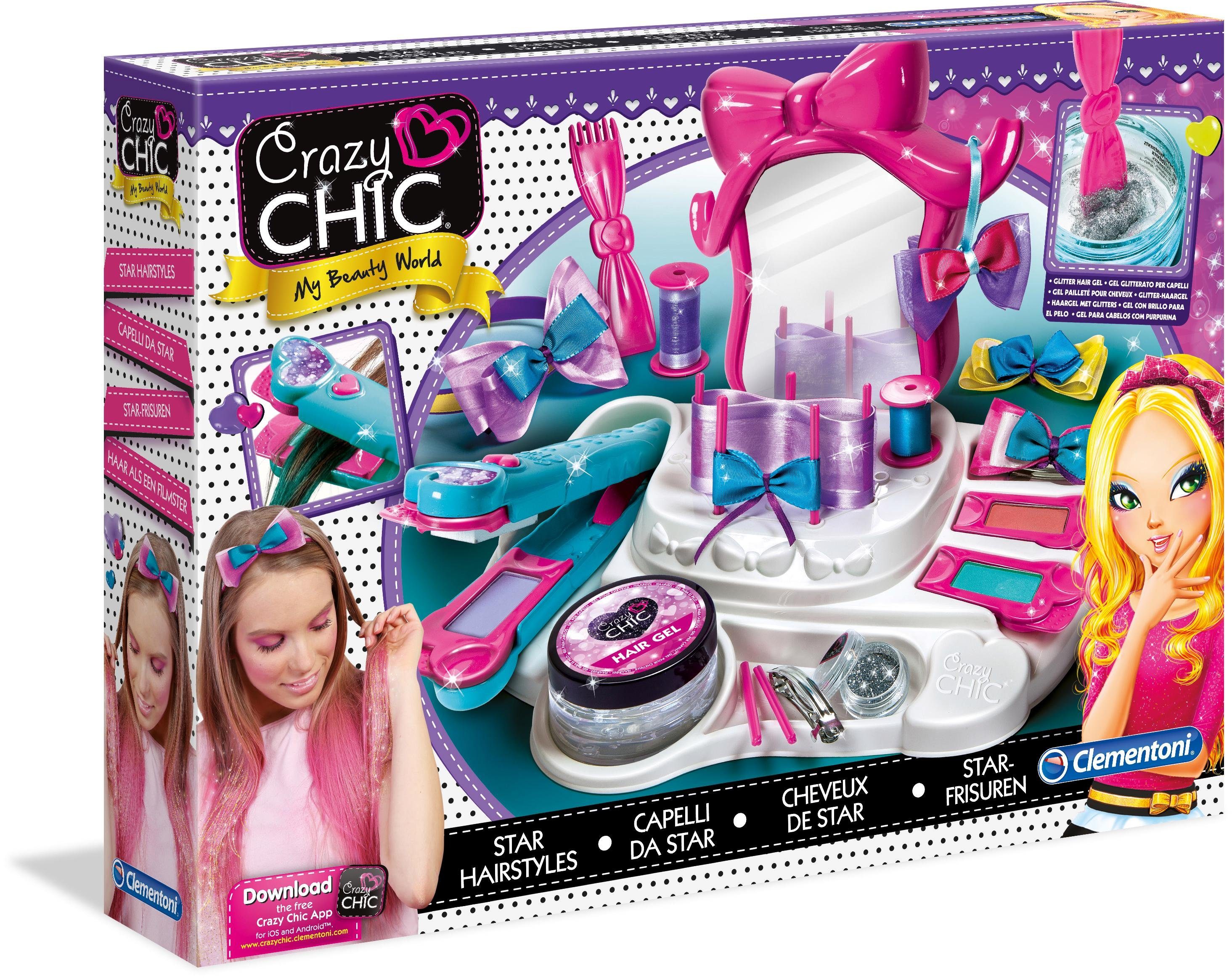 Image of Clementoni® Kreativset »Crazy Chic - Schönheitssalon«, mit kostenloser App; Made in Europe