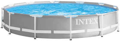 Intex Rundpool »Prism Frame Premium Pool« (Set), ØxH: 366x76 cm, mit Kartuschenfilteranlage