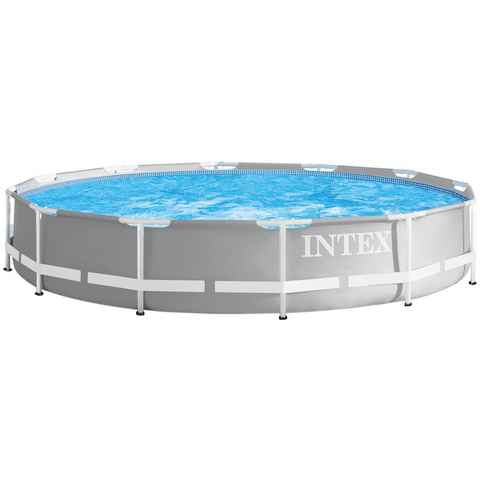 Intex Framepool Prism Frame Premium Pool (Set), ØxH: 366x76 cm, mit Kartuschenfilteranlage