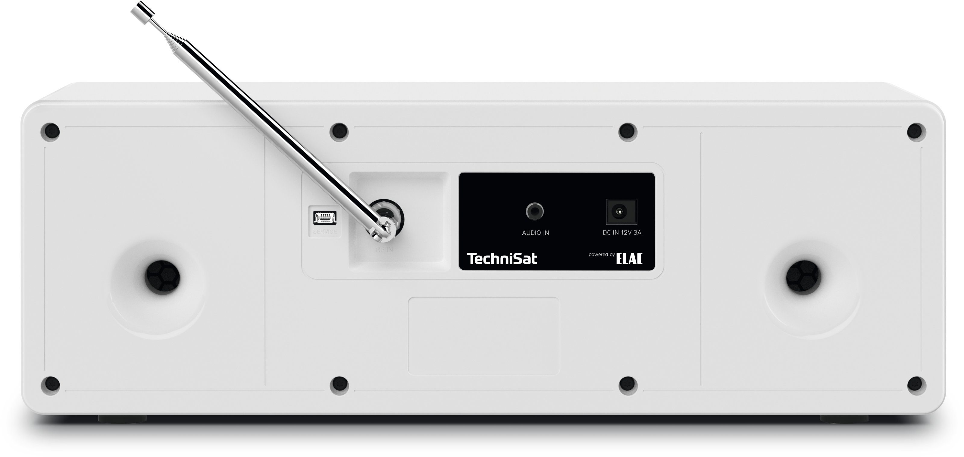 Bluetooth-Audiostreaming, Favoritenspeicher) Digitalradio Weiß (DAB), 20,00 4 Hochwertiges UKW, W, (DAB) (Digitalradio OLED-Display, TechniSat Equalizer, DIGITRADIO