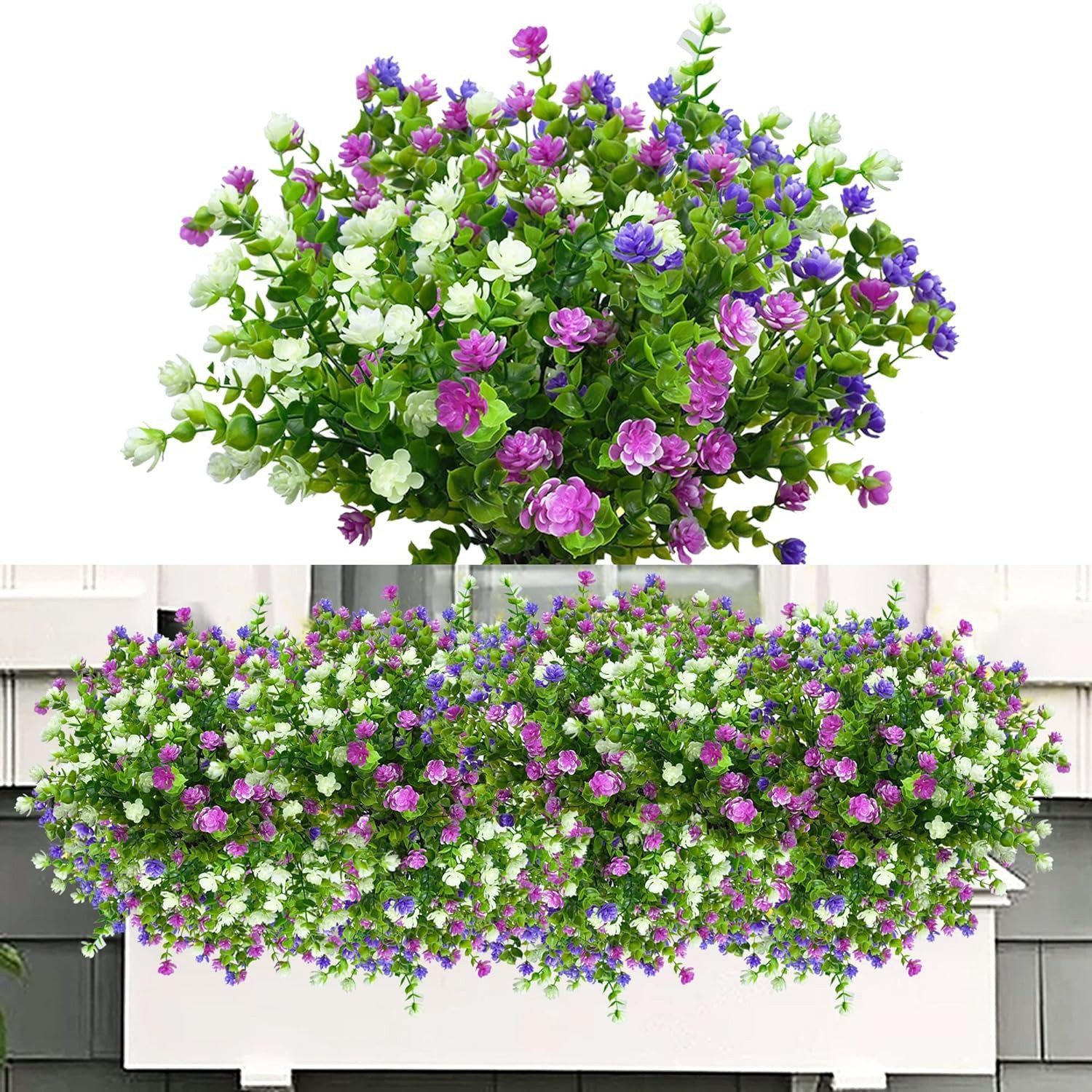 Kunstpflanze 6 Bündel Künstliche Blumen Balkon günstig online kaufen