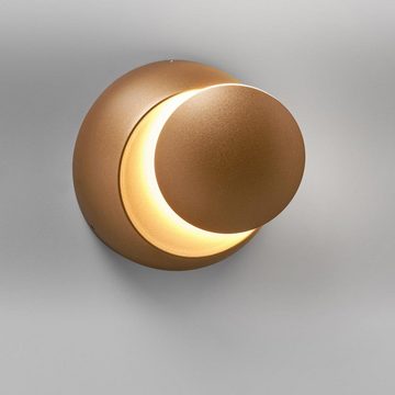 Licht-Trend Wandleuchte Drehbare LED-Wandleuchte Moon 350lm farben Goldfarben, Warmweiß