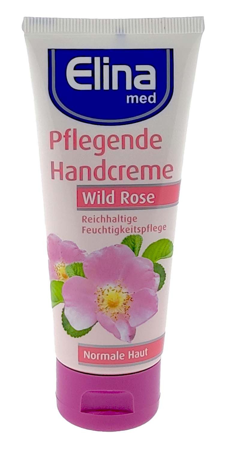 Elina Med Handcreme Elina Wild Rose Handcreme 75ml in Tube Tube, 1-tlg., Handcreme pflegend Rose reichhaltige Feuchtigkeitspflege Creme sanft n