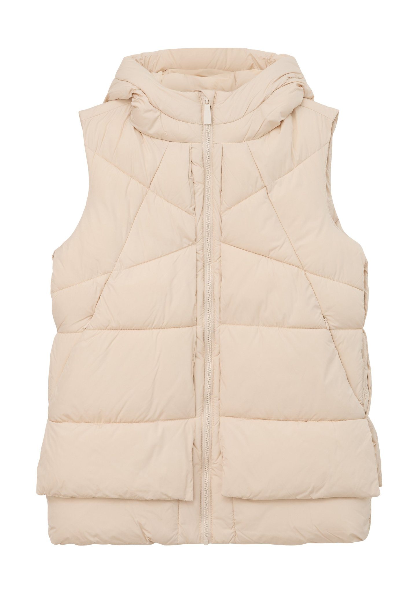 s.Oliver Shirtweste Kapuzenweste im Layering-Look