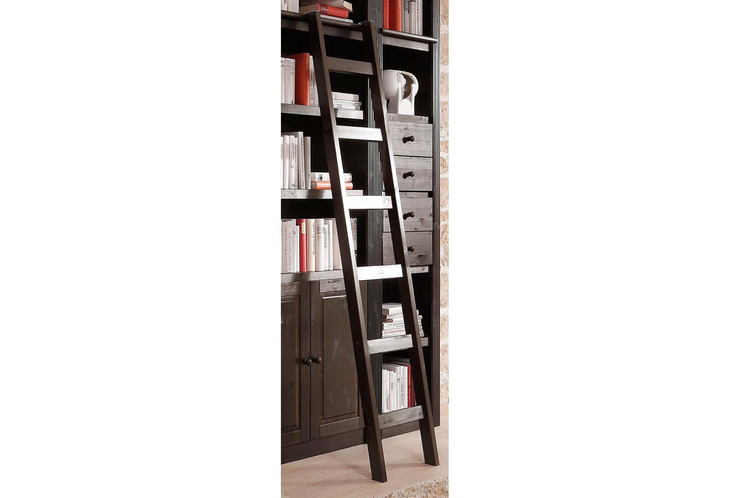 OTTO home Leiterregal Bergen, aus massivem Kiefernholz, mit 6 Trittsprossen, Höhe 188 cm