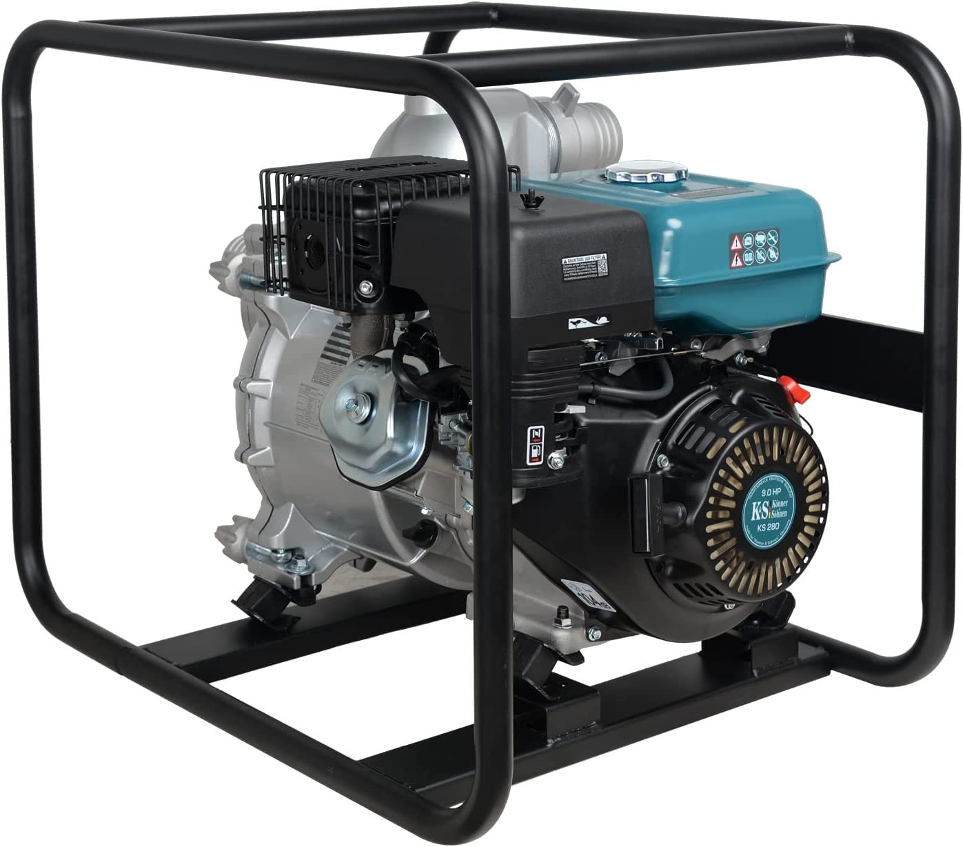 Thumbnail - Könner & Söhnen Gartenpumpe KS 80MW (water pump garden, 1-tlg., motor pump for fountain, water pump petrol 4-stroke), pe...