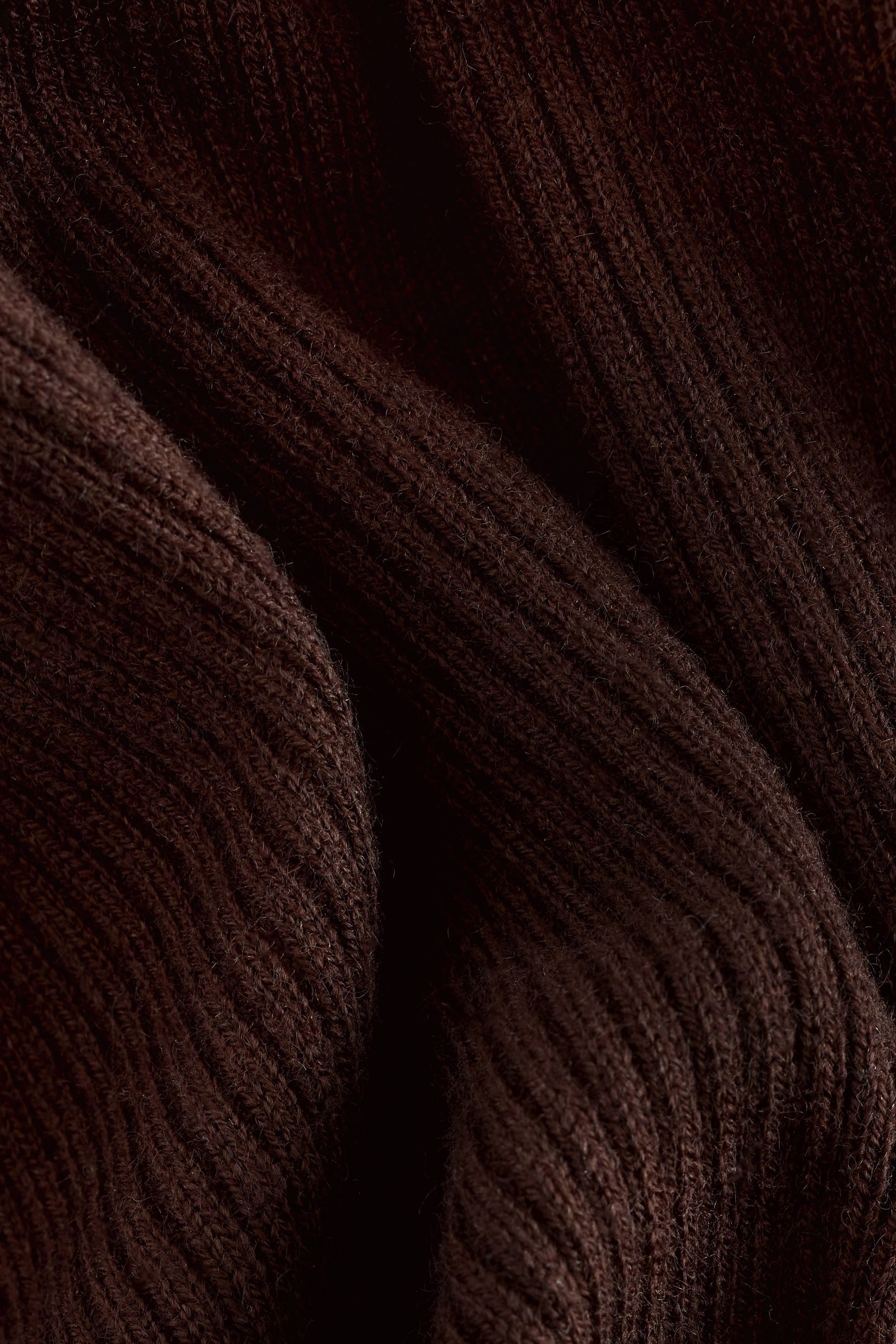 Next Strickpullover Gerippter Rollkragenpullover mit Wollanteil günstig online kaufen