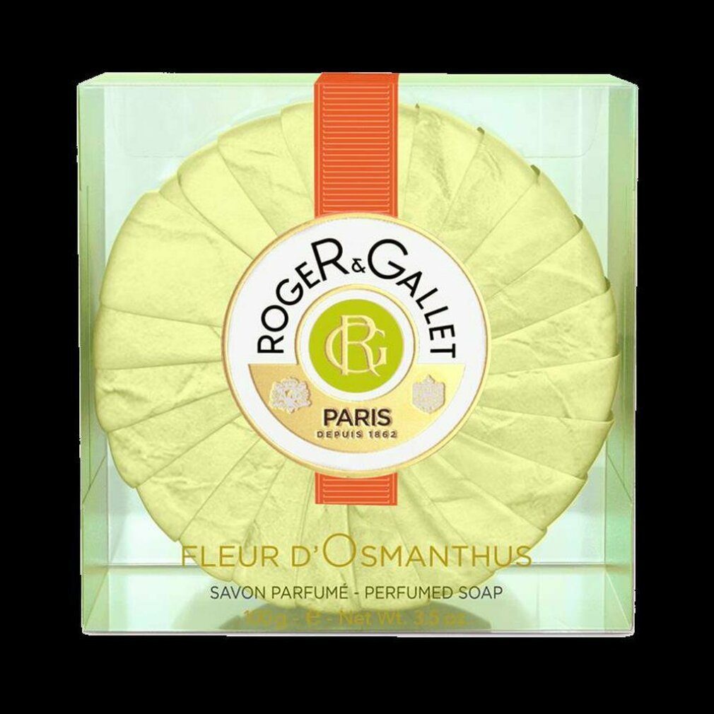 100 & GALLET & Gallet gr Gesichtsmaske Fleur Roger D'Osmanthus-Duftseife ROGER