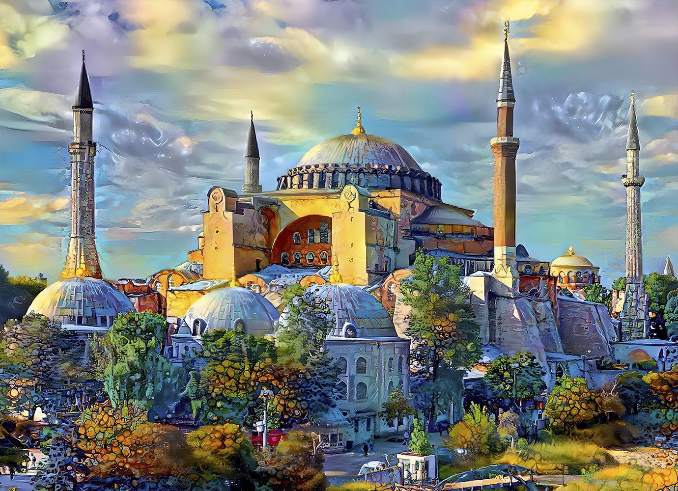 Bluebird Puzzle Puzzle Hagia Sophia, Istanbul, Turkey, Puzzleteile günstig online kaufen