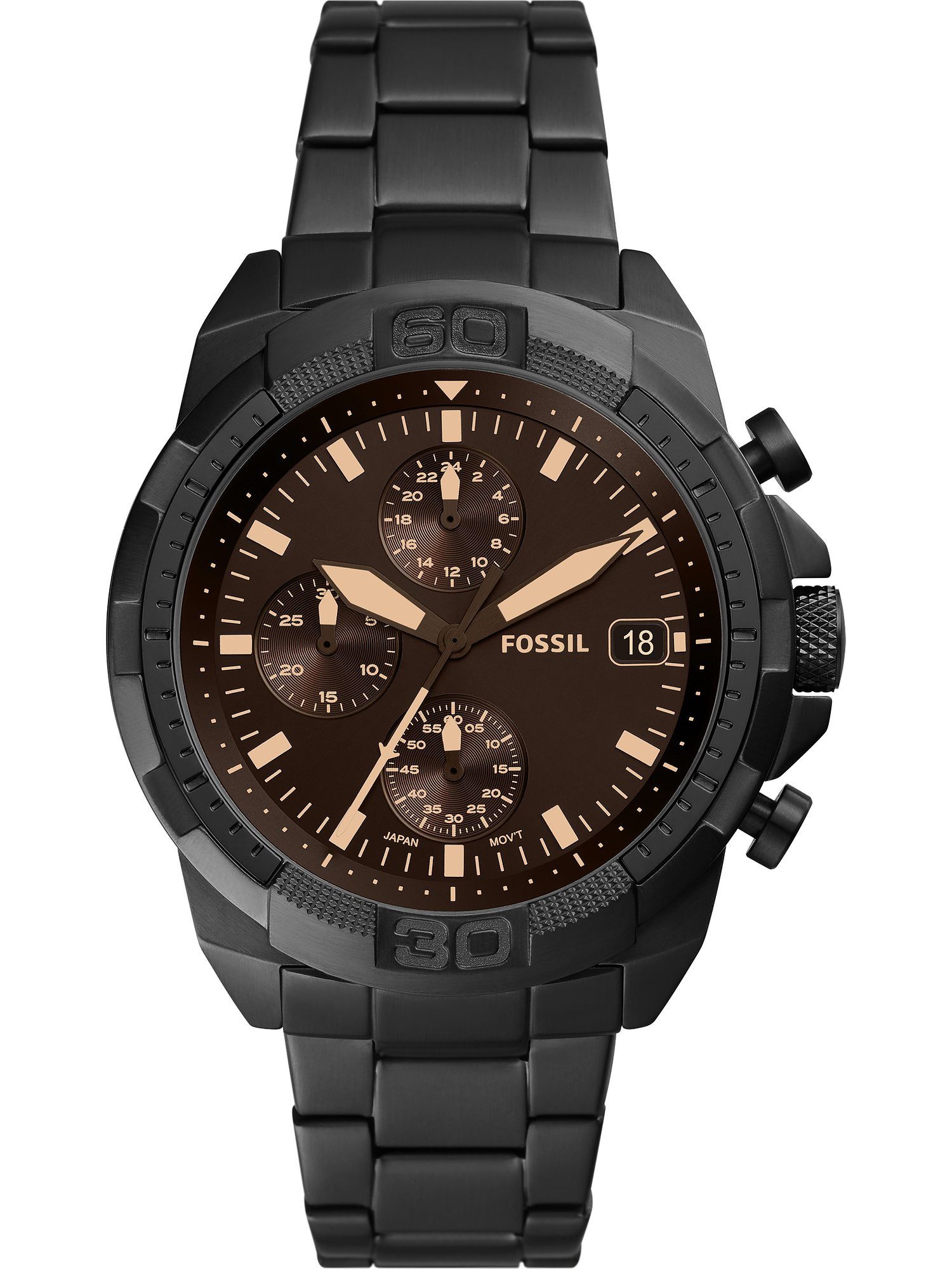 Fossil Chronograph Fossil Herren-Uhren Analog Quarz günstig online kaufen