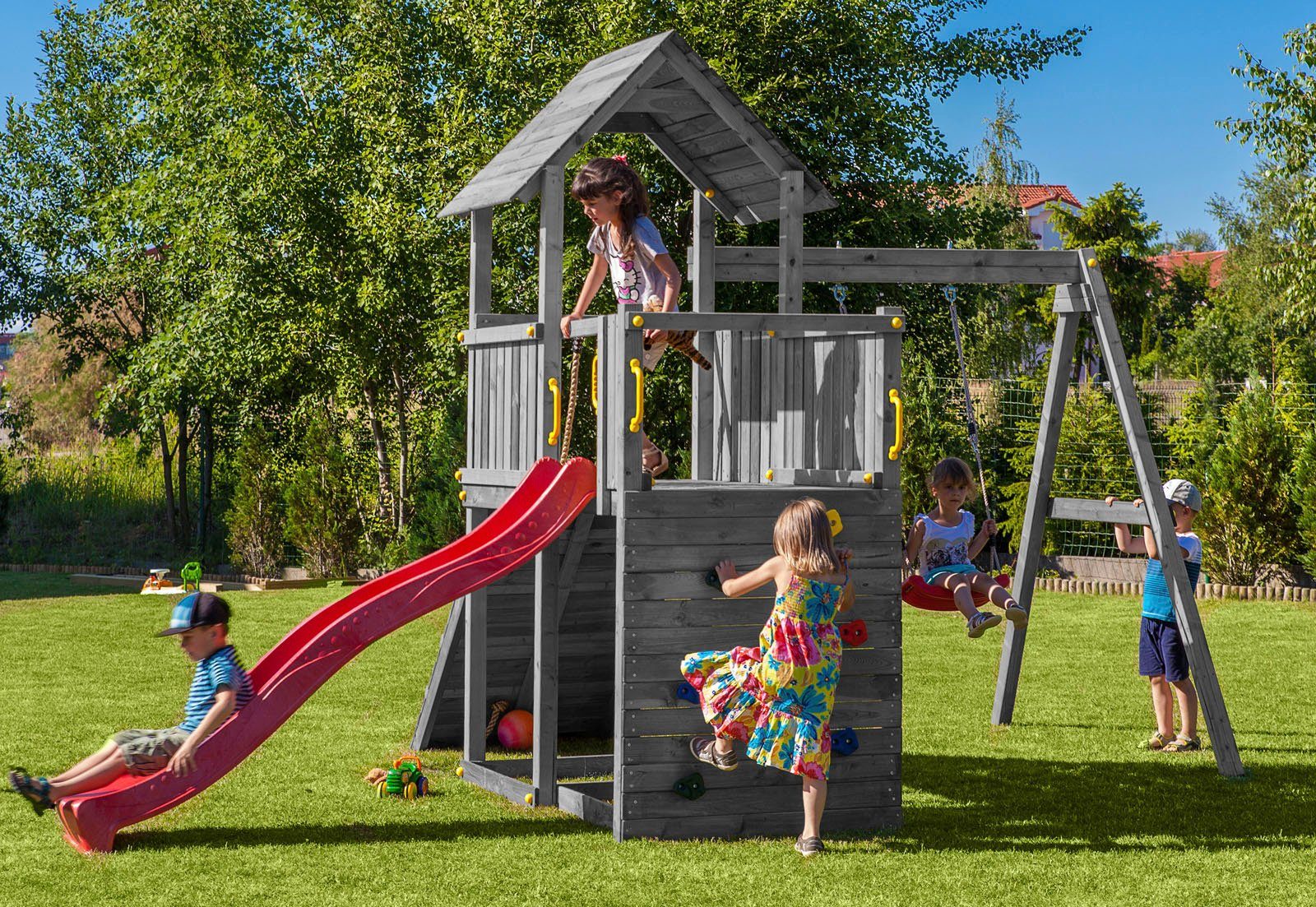 Spielturm CAROL 3 GREY