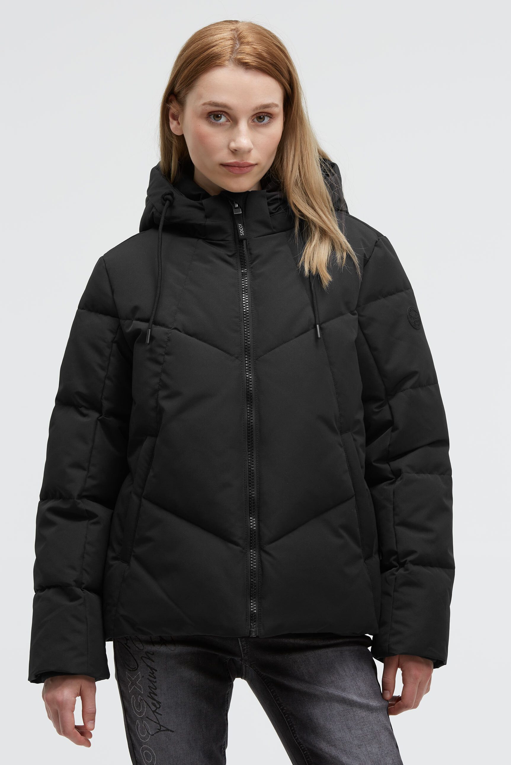 SOCCX Winterjacke mit Windfangleiste
