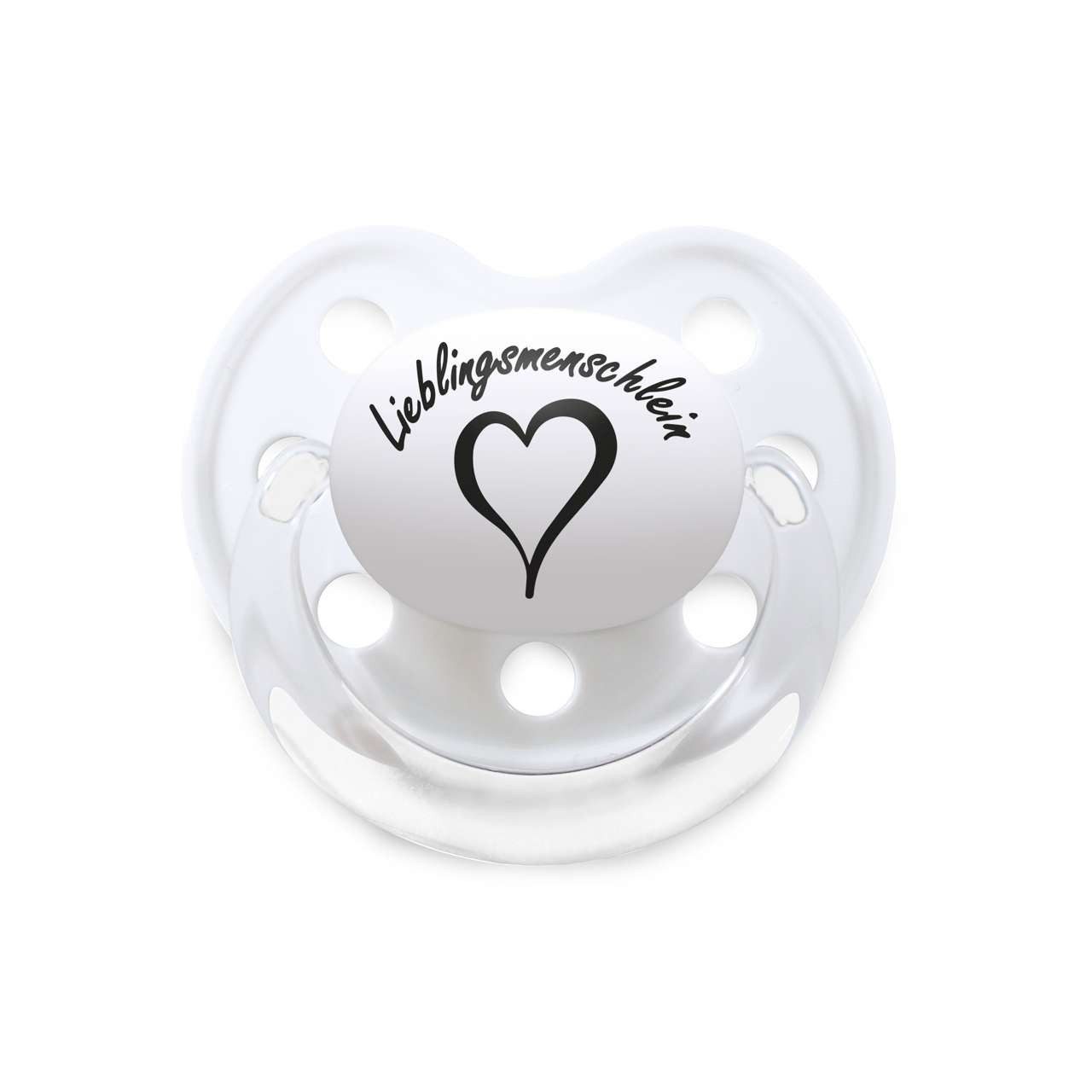 Metal Kids Пустышки mit Lieblingsmenschlein Aufdruck für Babys, BPA frei