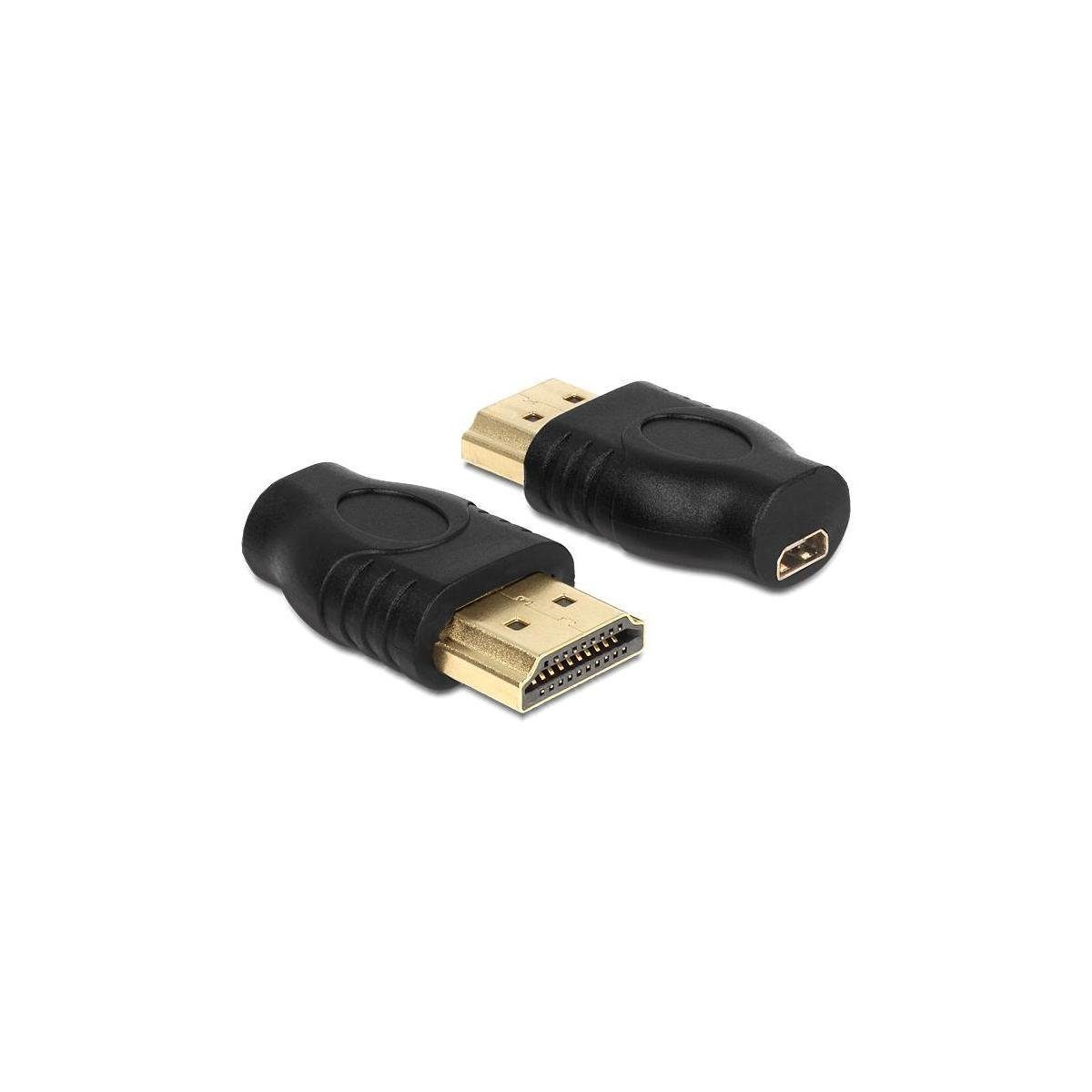 Delock Adapter HDMI Micro-D Buchse > HDMI-A Stecker Computer-Kabel, HDMI-A, HDMI
