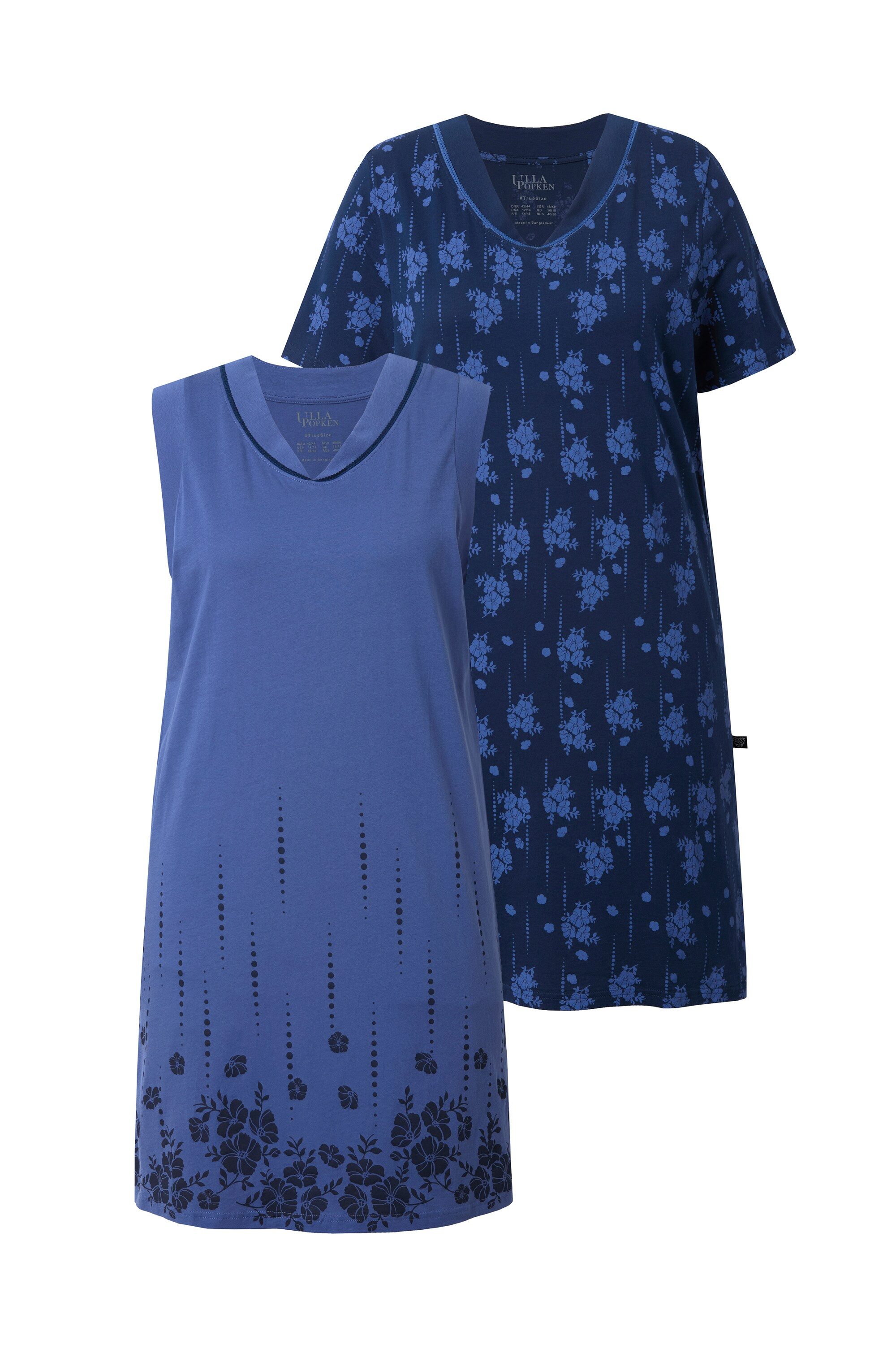 Ulla Popken Bigshirt Bigshirts 2er-Pack Blüten günstig online kaufen