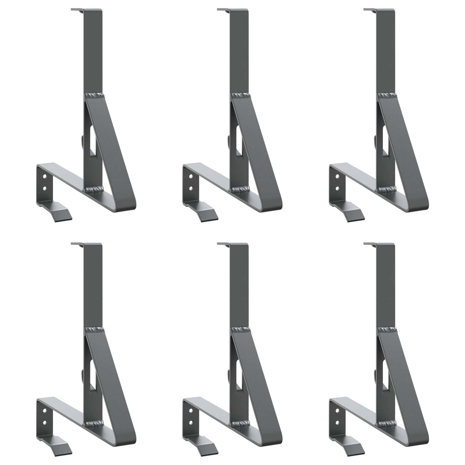 vidaXL Draht Schneewächter Unterstützung 6 stk. Anthrazit 29,5 x 3 x 34,5 cm, (6St)