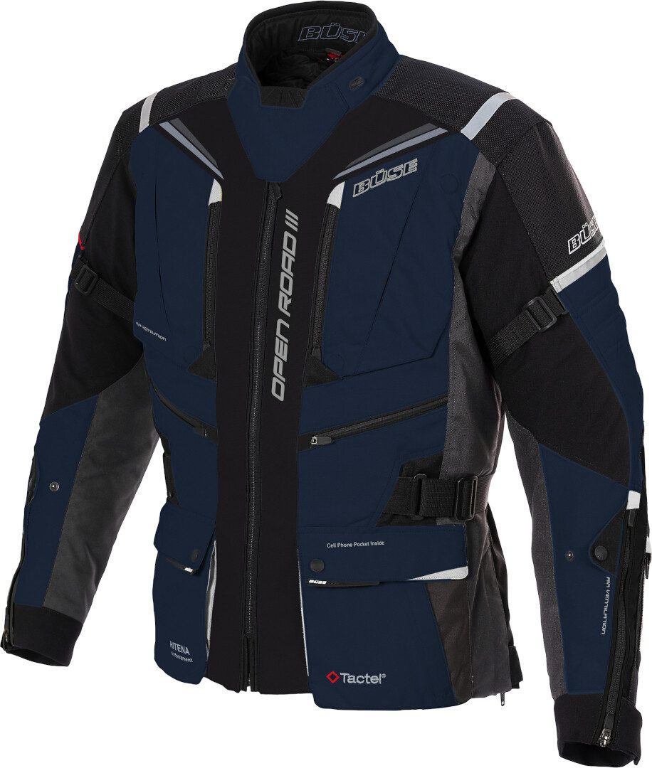 Büse Motorradjacke Open Road III wasserdichte Motorrad Textiljacke herausnehmbare Membrane,wasserdicht
