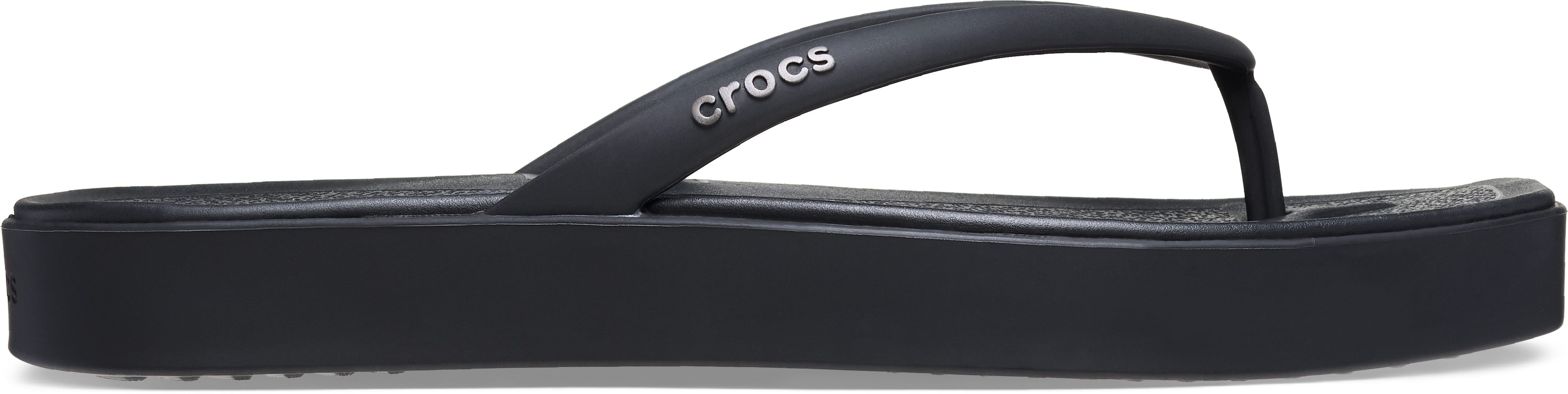 Crocs Miami Flatform Flip Zehentrenner Strandschuh, Sommerschuh, Urlaubsschuh mit Zehensteg