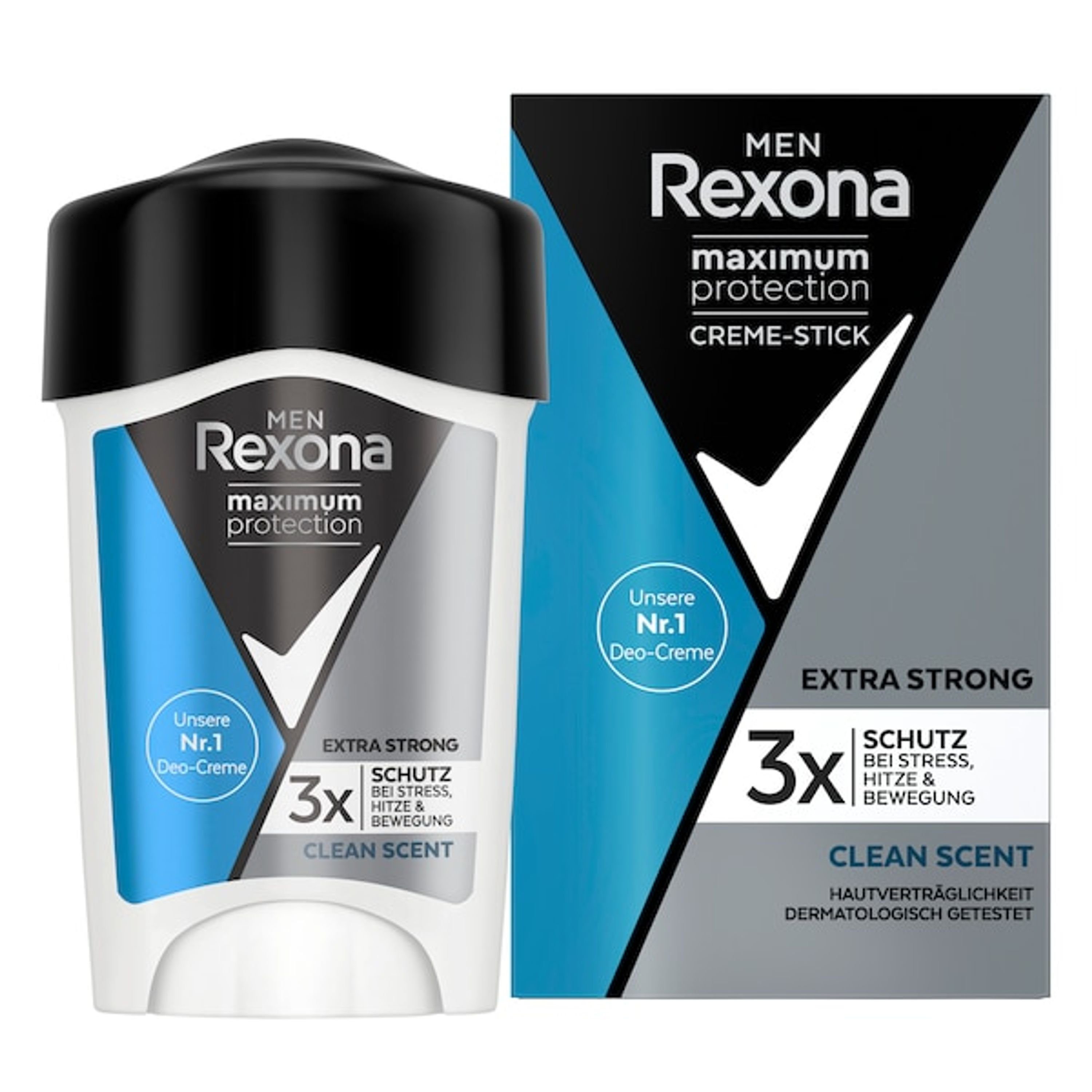 Deo Rexona 6x Scent Creme Anti-Transpirant Deo-Set Maximum Protection 45ml Clean