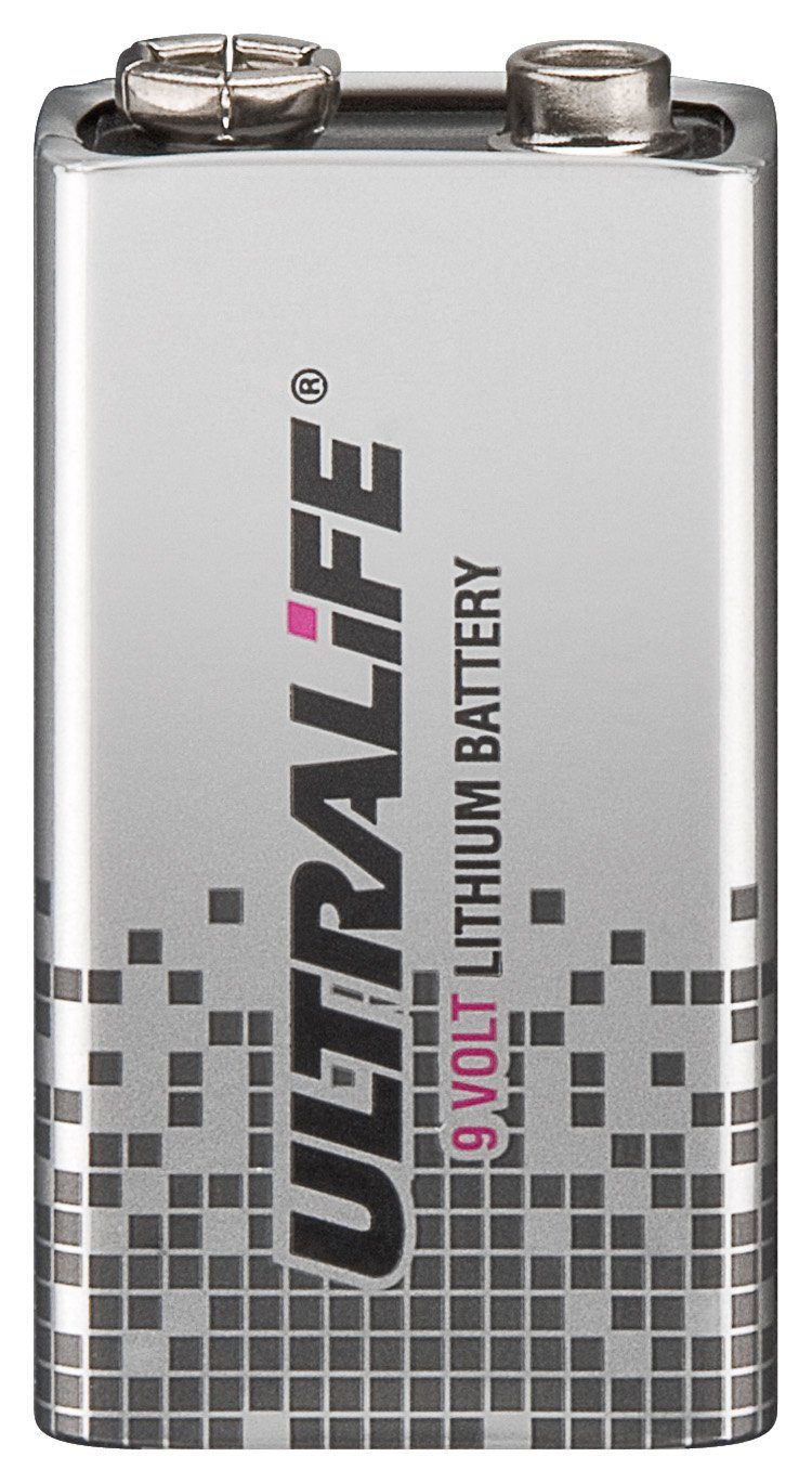 UltraLife Ultralife Lithium Batterie 6F22 Block 9 V (1er Blister) Batterie