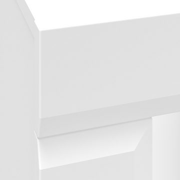 Lomadox Drehtürenschrank LANA-131 Kleiderschrank in weiß, 2-türig, ca. 92x201x57 cm