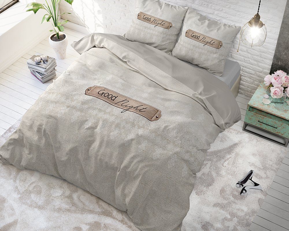 Sitheim-Europe Bettwäsche GUTE NACHT -Bettbezug & Kissenbezüge, Baumwolle, günstig online kaufen