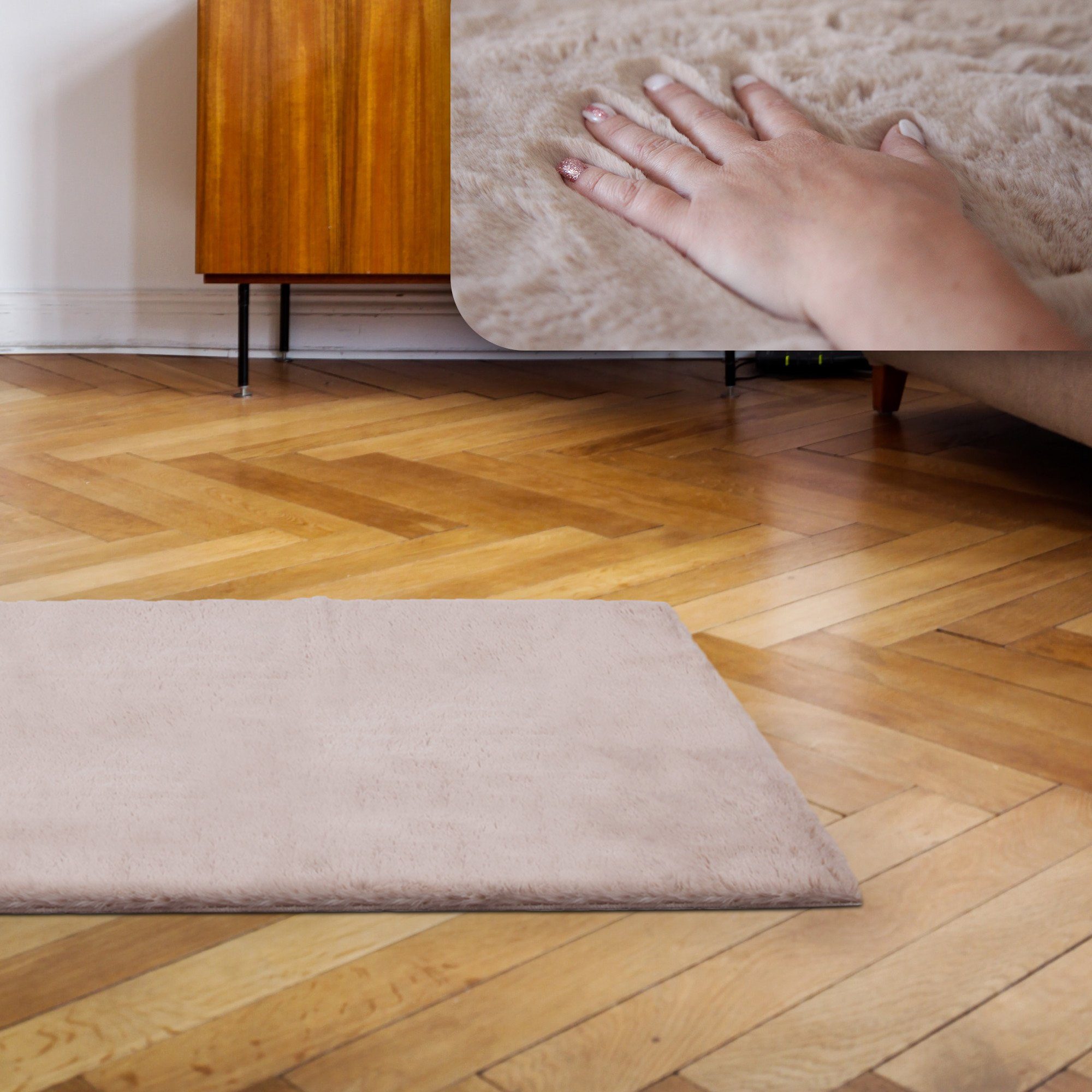 Bestlivings Fellteppich Allzweckteppich Flauschig *Maschinenwaschbar*, Rech günstig online kaufen