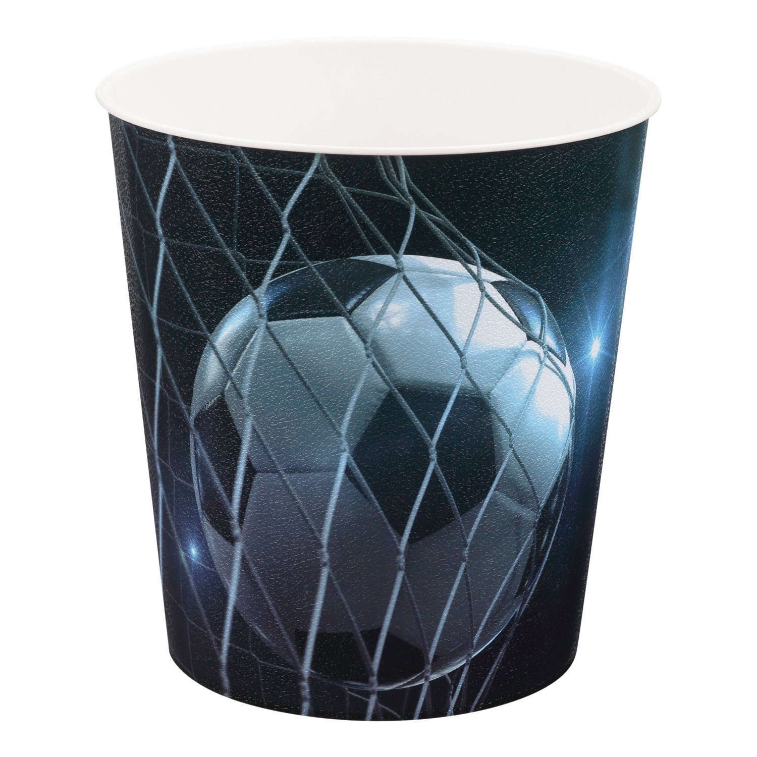 Idena Сміттєві урни Idena 10488 - Papierkorb Kinder, Fußball Motiv, 9 Liter Fassungsvermög