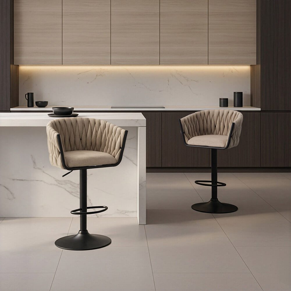 HOME DELUXE Barhocker SAMIR - 83-104 x 53 x 45 cm (2 St), Höhenverstellbar günstig online kaufen