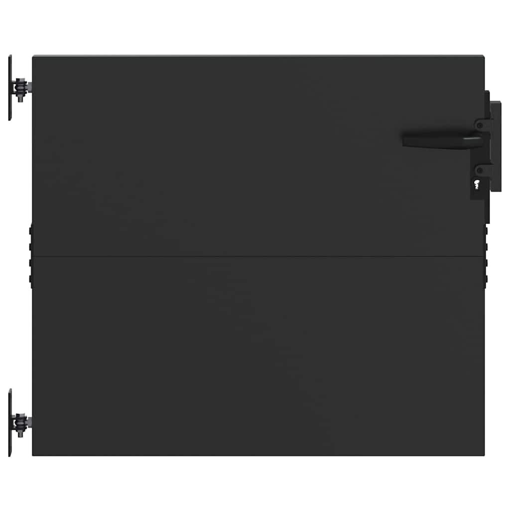 vidaXL Gartentor Gartentor Schwarz 105 x günstig online kaufen