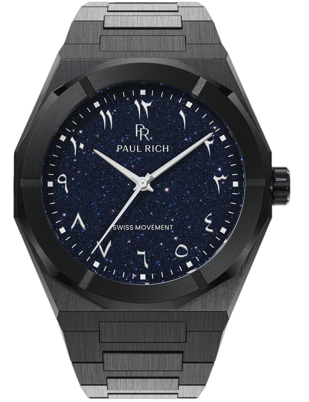 Paul Rich Quarzuhr Paul Rich PR-45222 Herrenuhr Star Dust II Midnight 43mm 5ATM Paul Rich PR-45222 Herrenuhr Star Dust II Midnight 43mm 5ATM