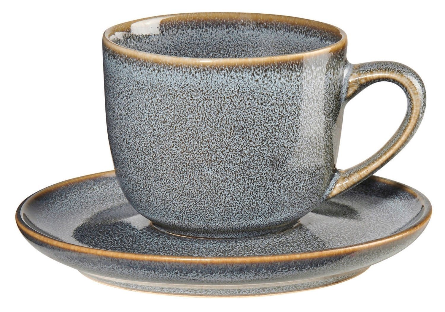 Espressotasse mit Untertasse SAISONS, 90 ml, Blau, Handgefertigt