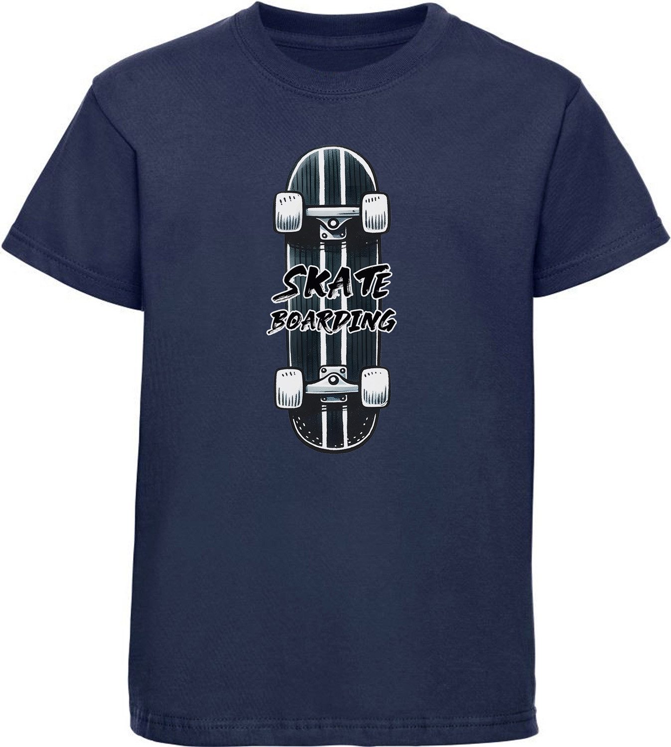T-Shirt Kinder Print Shirt Skateboard mit Skateboarding Aufschrift