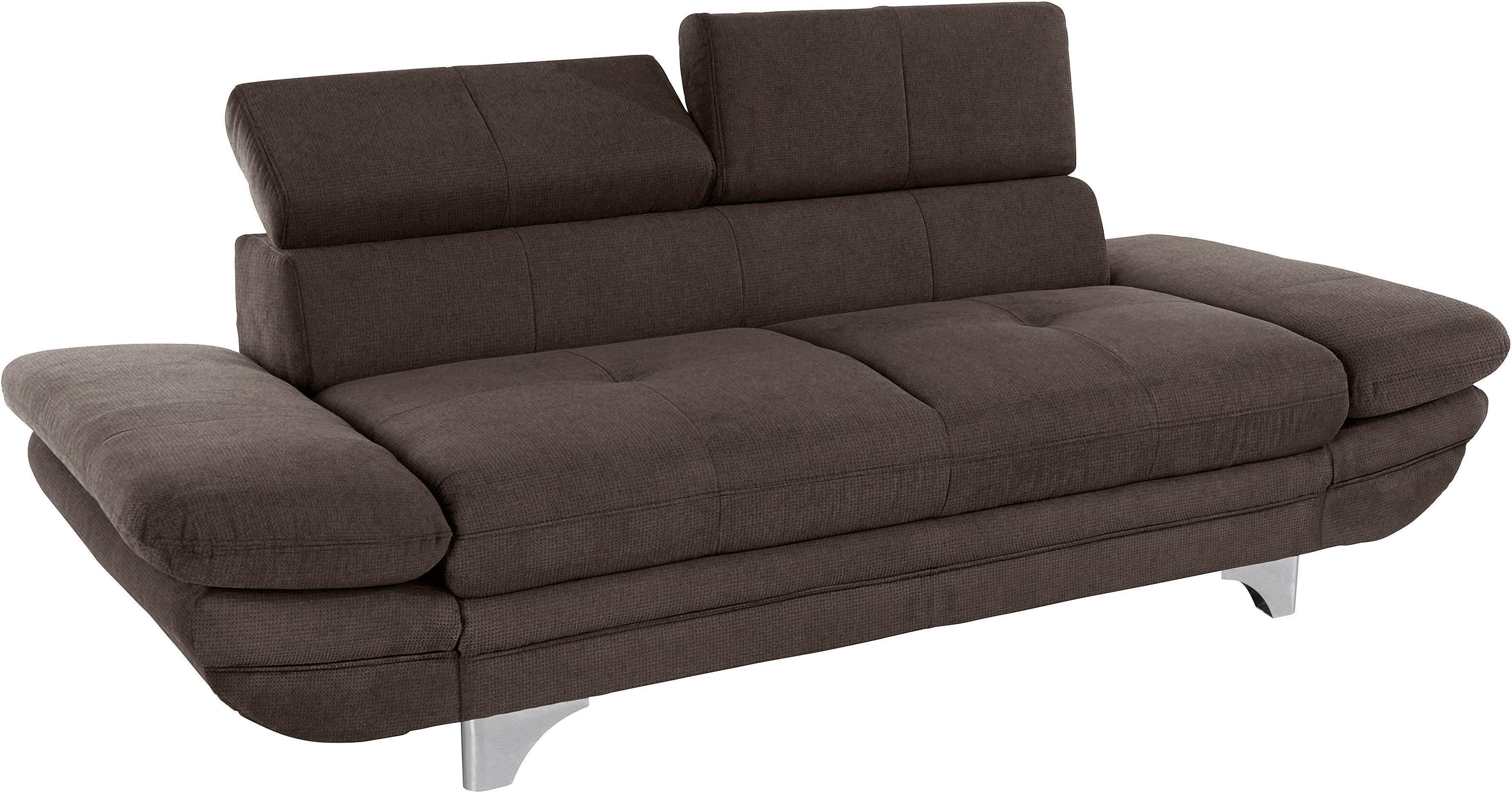 COTTA Polstergarnitur Enterprise, (Set), Set bestehend aus: 2-Sitzer mit Kopfteilverstellung & Hocker